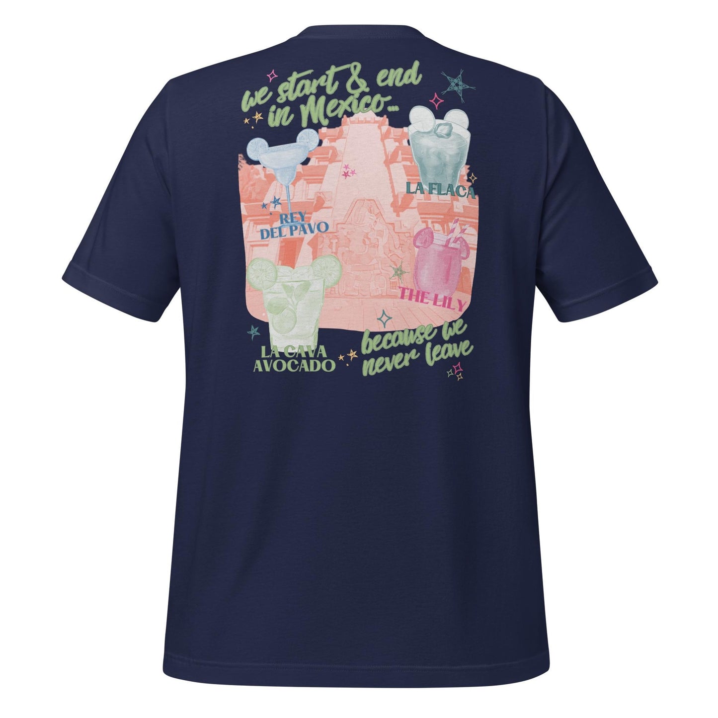 Mexico EPCOT Girls Trip Shirt: La Cava Avocado, Bella Canvas Tee