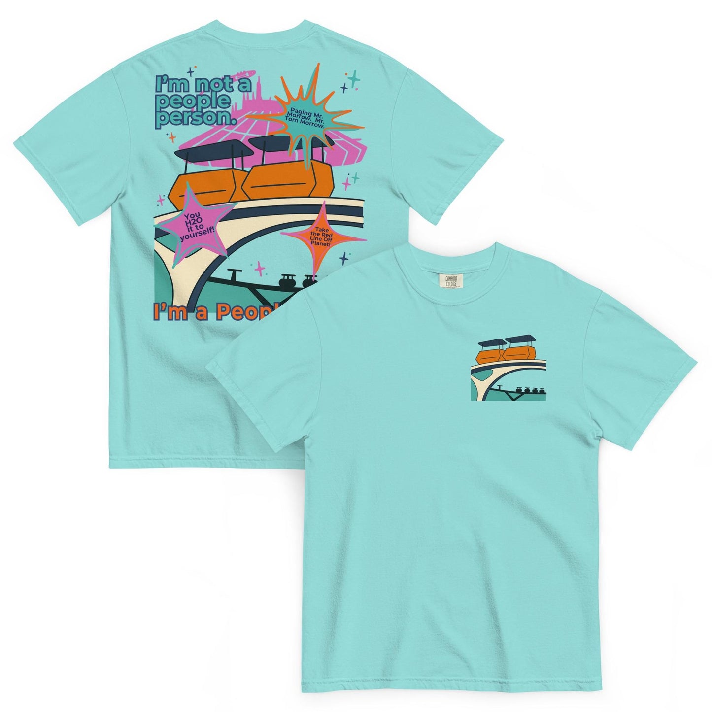 Tomorrowland PeopleMover Comfort Colors Shirt, Retro Disney Tee