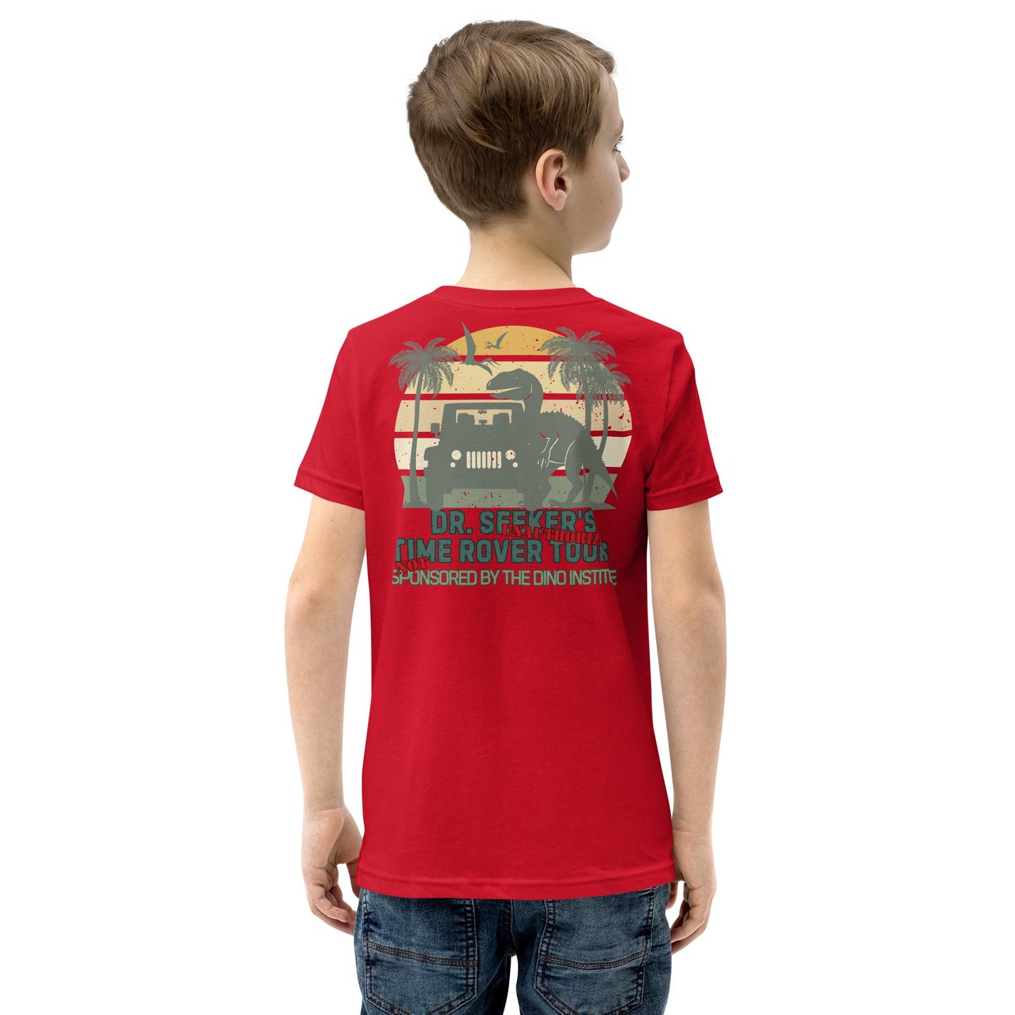 Not Our Dino Youth Shirt, Dinoland Design