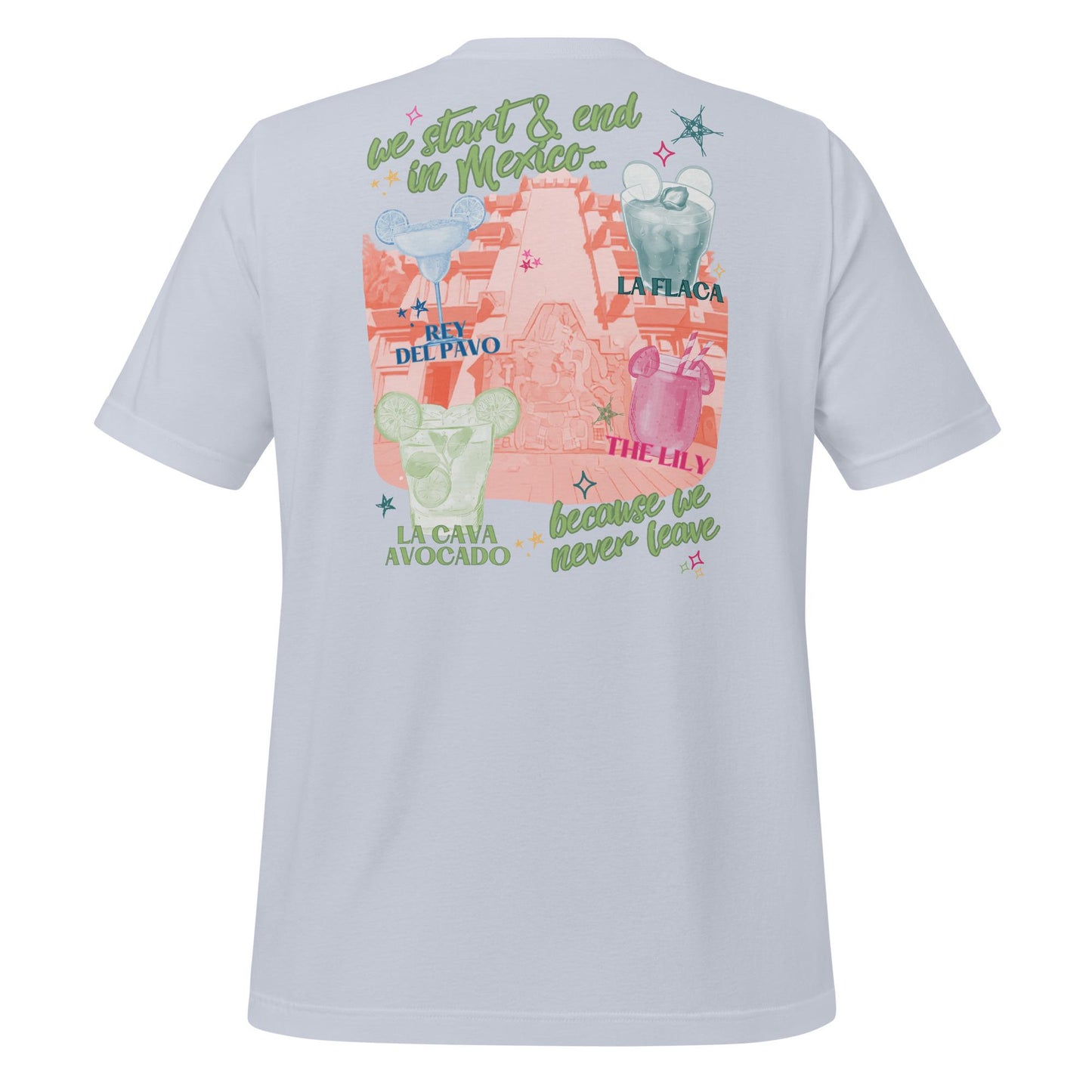 Mexico EPCOT Girls Trip Shirt: La Cava Avocado, Bella Canvas Tee