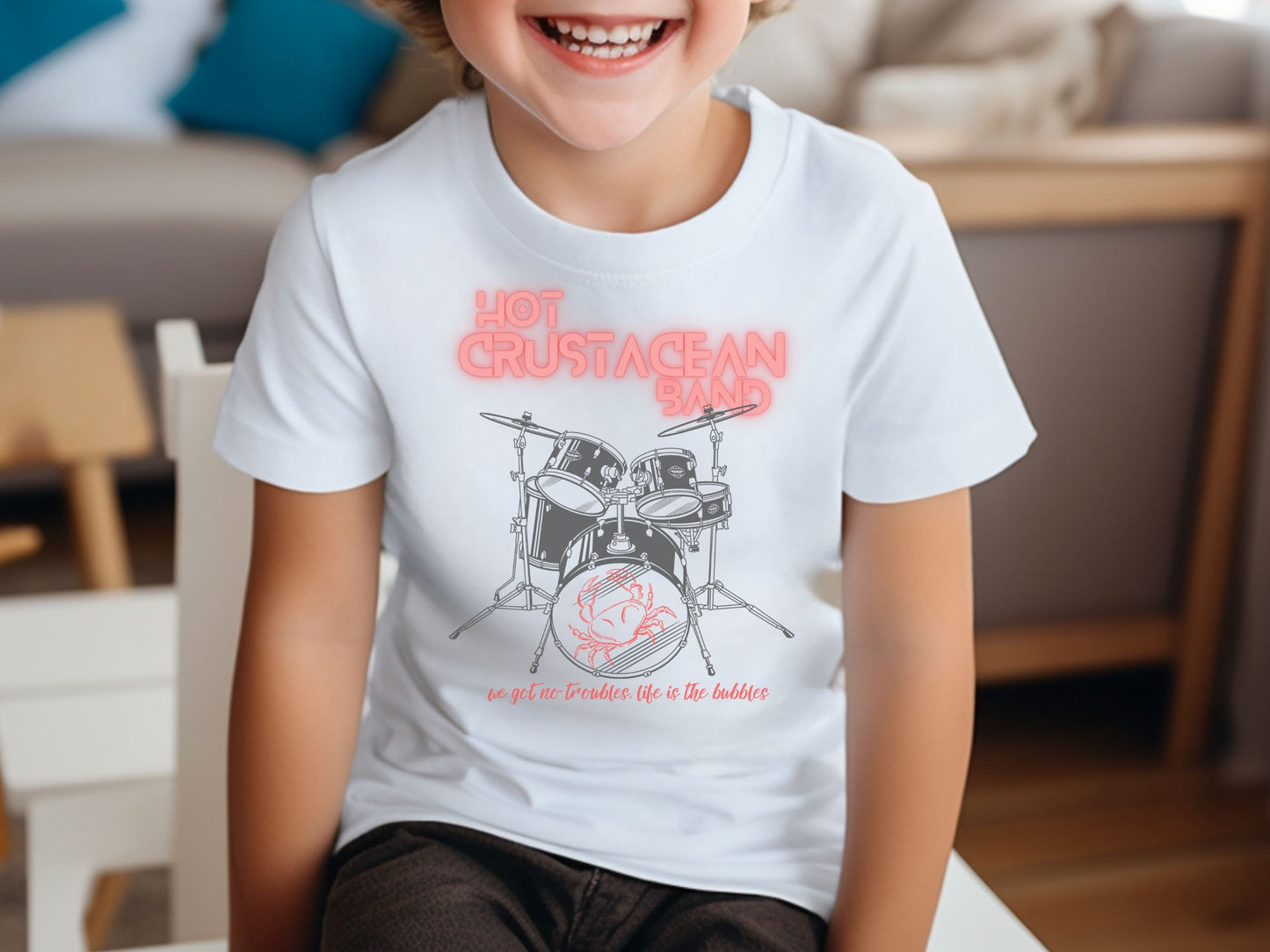 Hot Crustacean Band Youth T-Shirt, Subtle Disney Family Matching Shirt