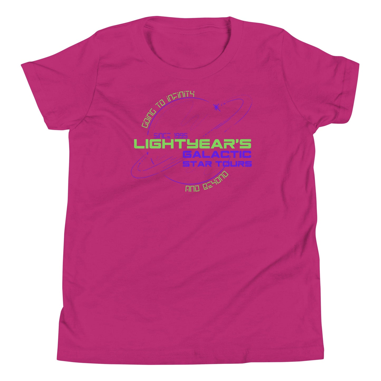 Lightyear Galactic Tours Youth T-Shirt, Subtle Disney Family Matching Bella Canvas