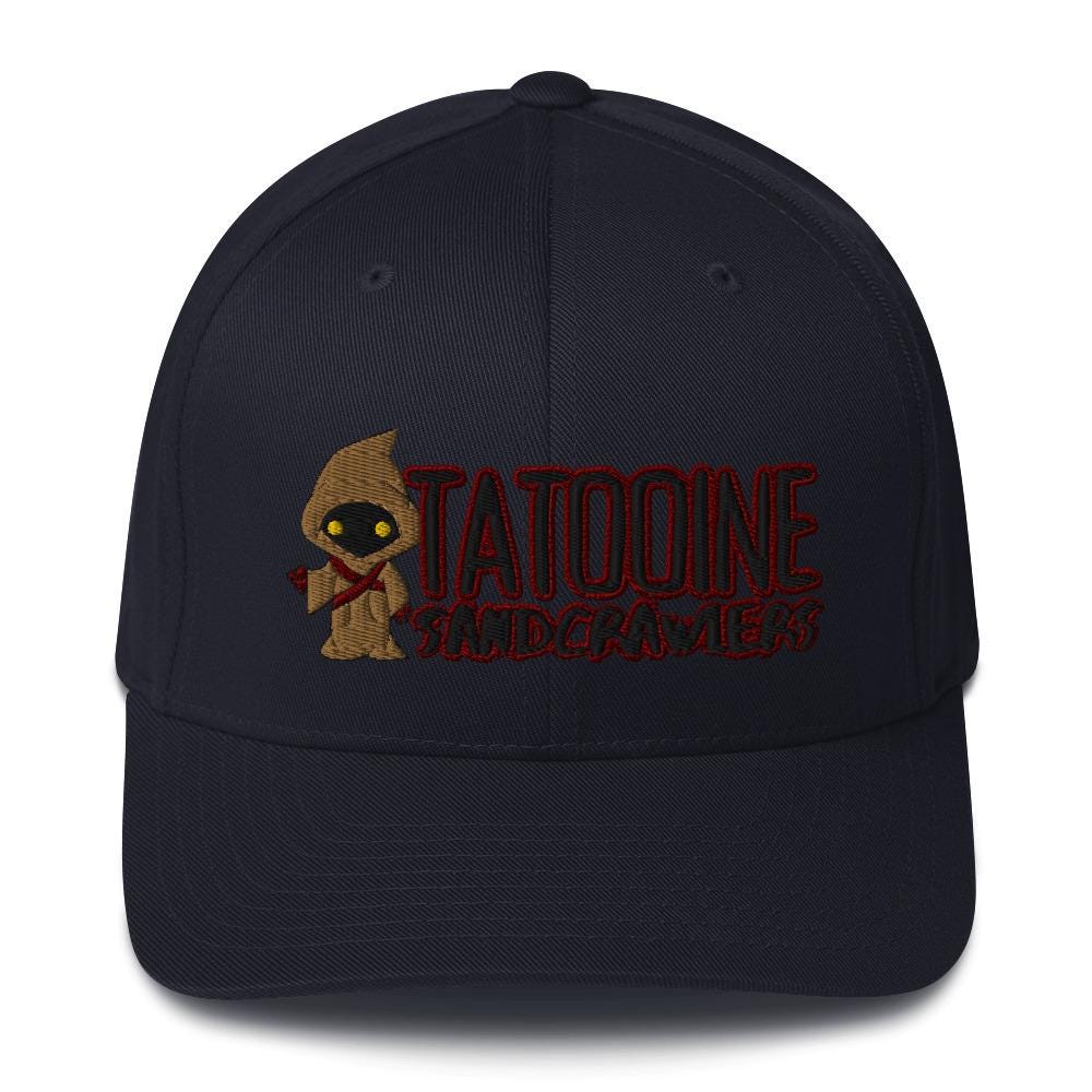 Manly Disney Star Wars Hat, Tatooine Sandcrawlers, Jawas, Structured Twill Cap, Flexfit Hat