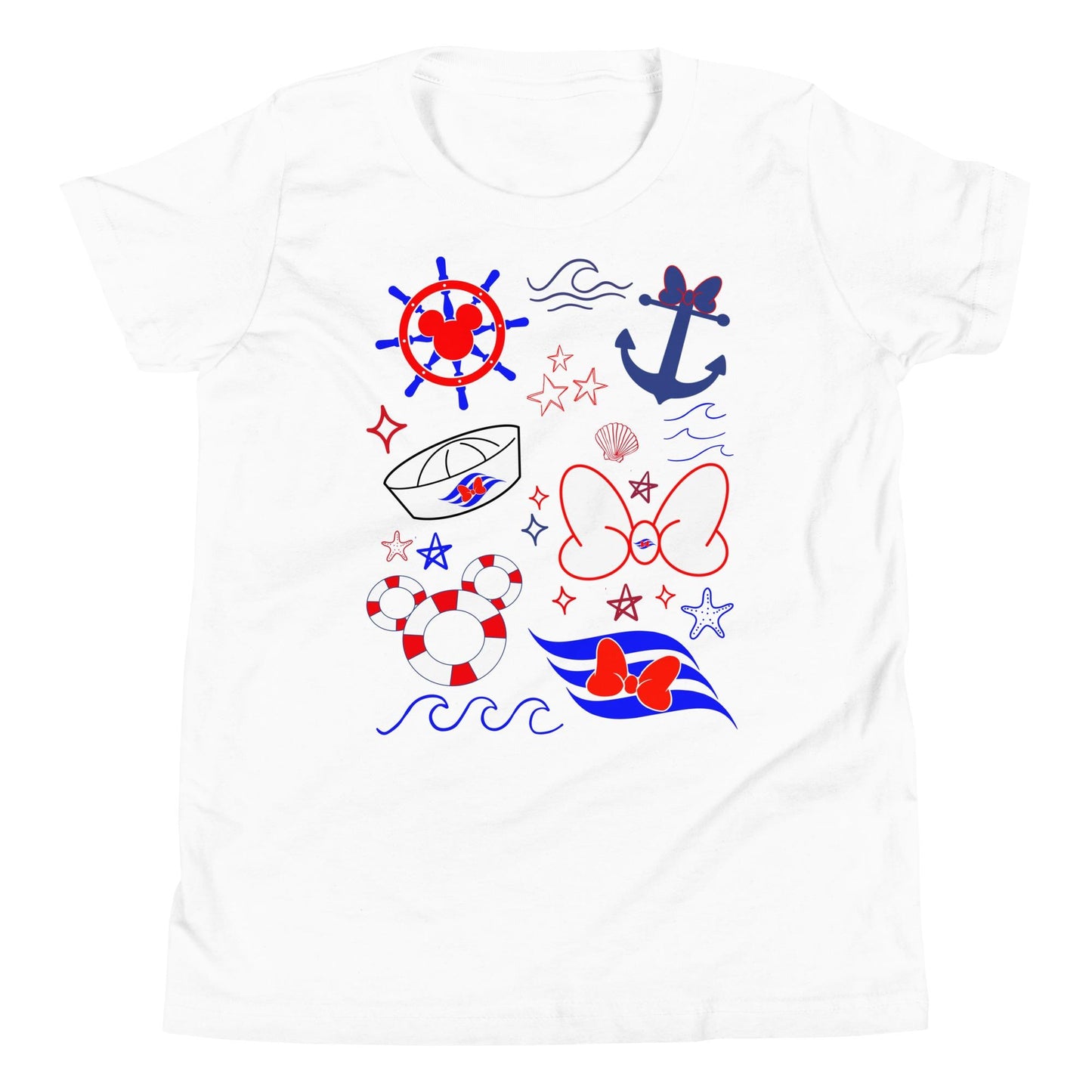 Disney Cruise Youth T-Shirt, Family Matching Doodle Design