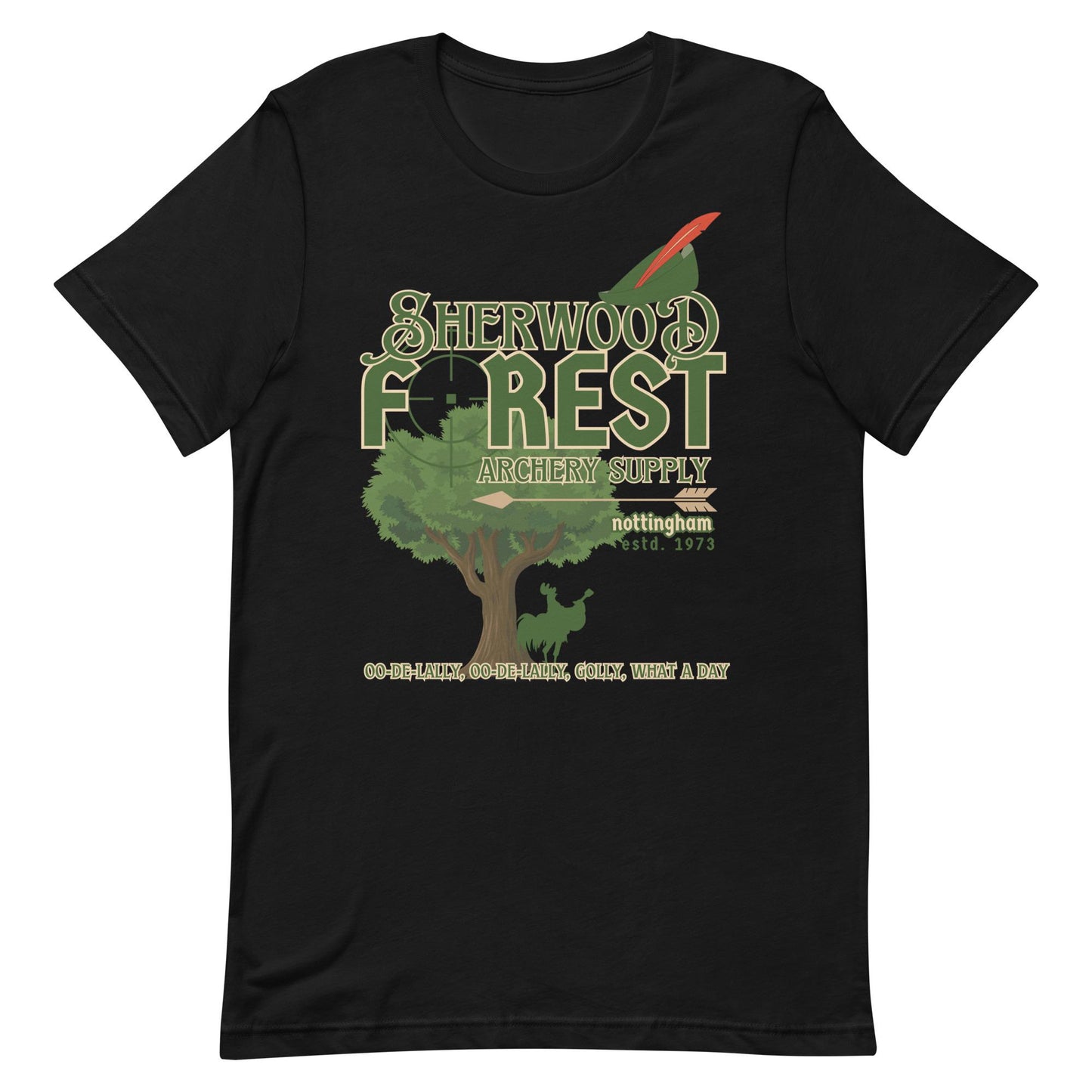 Sherwood Forest Archery Bella Canvas T-Shirt, Subtle Disney Shirt
