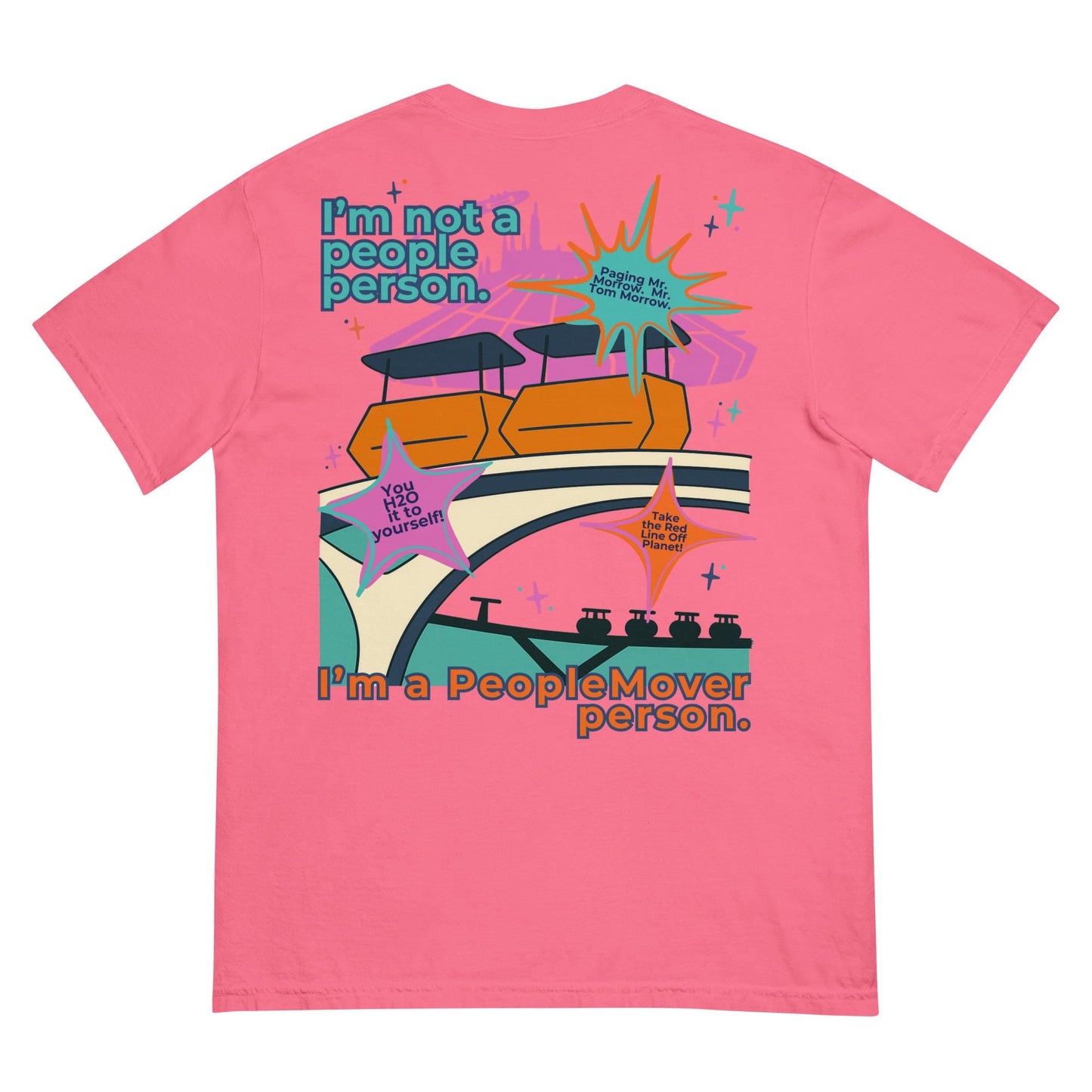 Tomorrowland PeopleMover Comfort Colors Shirt, Retro Disney Tee