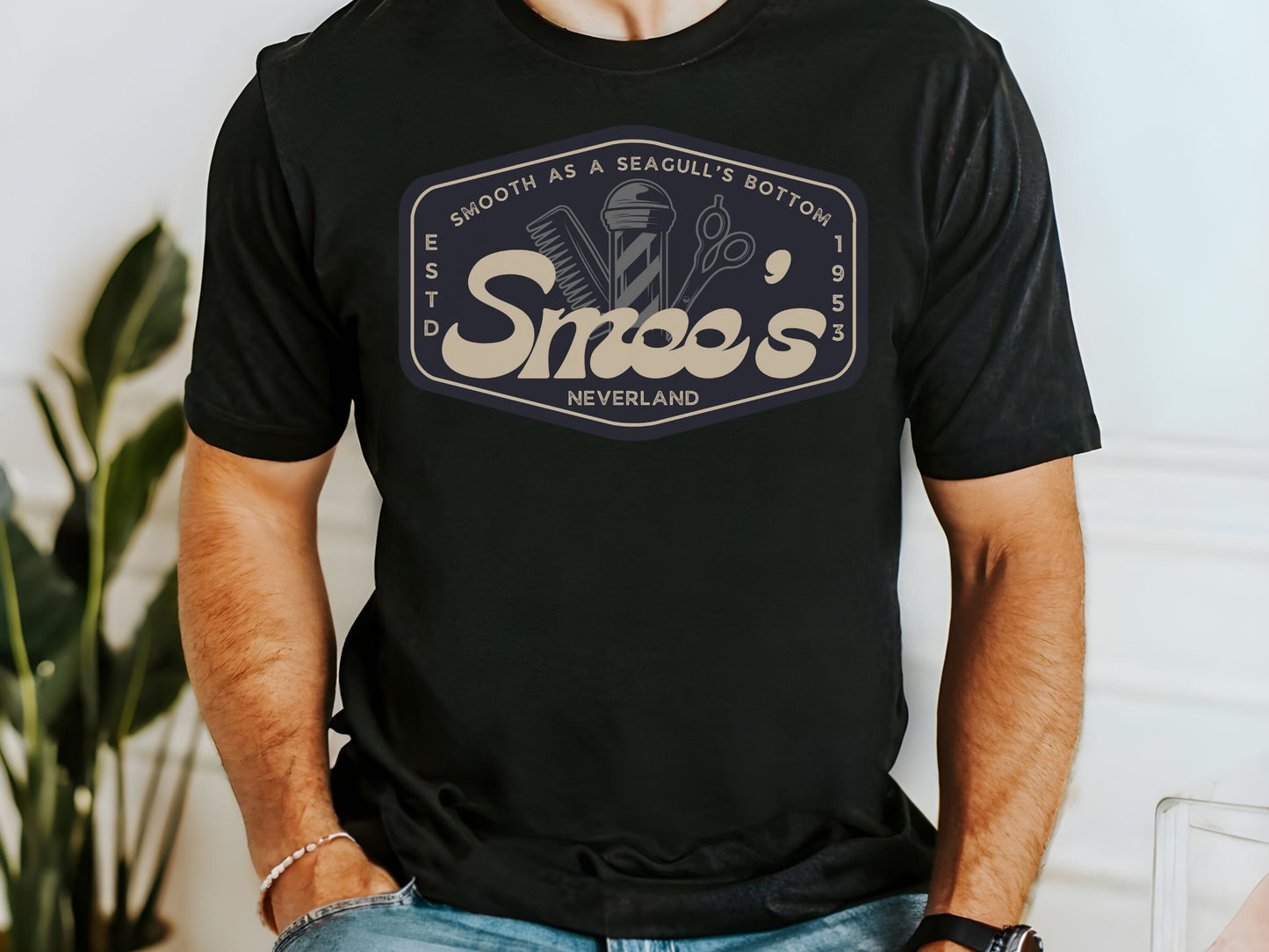 Smee's Barber Shop Bella Canvas T-Shirt, Subtle Disney Dad Shirt
