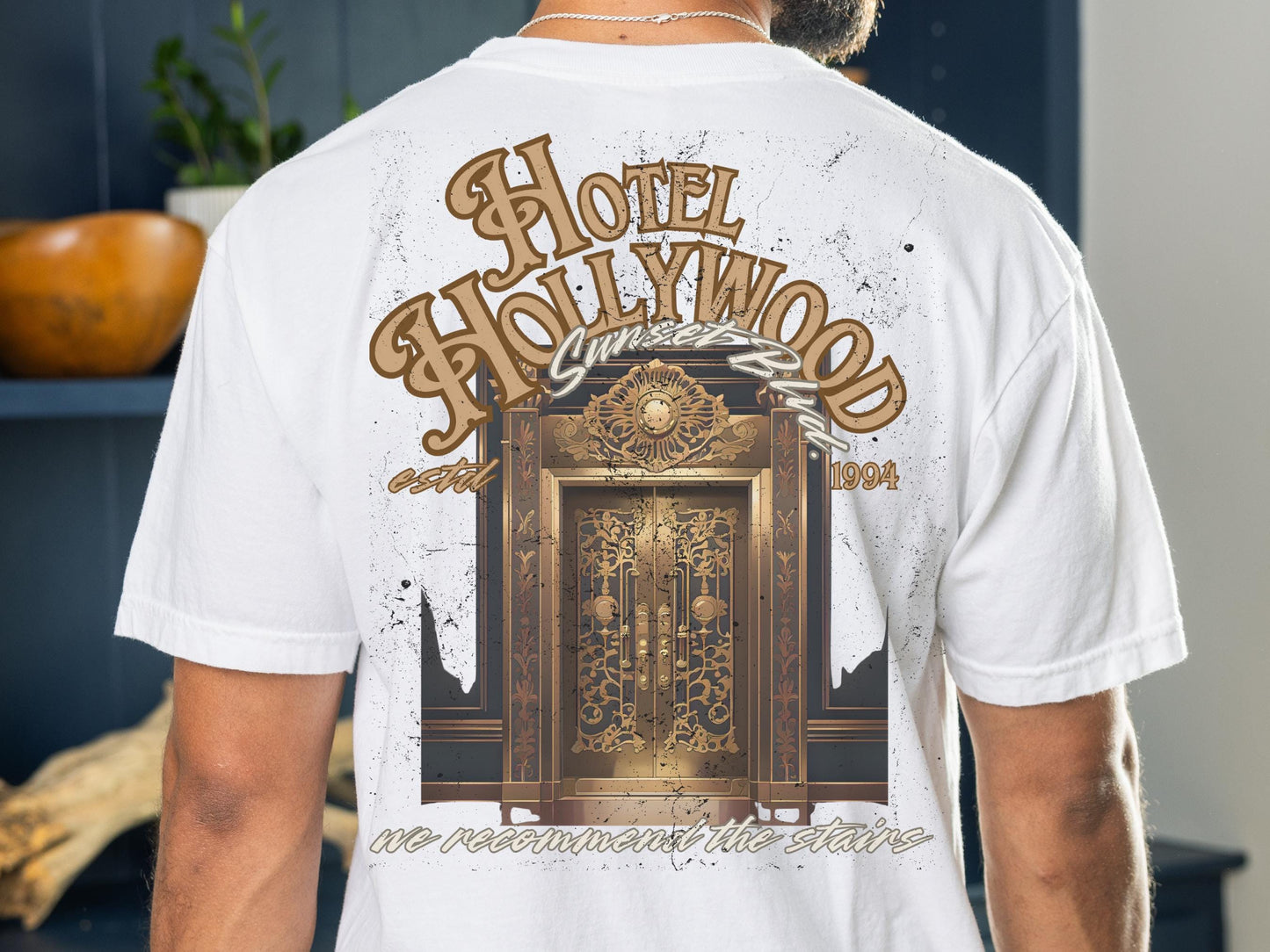 Hotel Hollywood Tower T-Shirt, Subtle Disney Dad Shirt