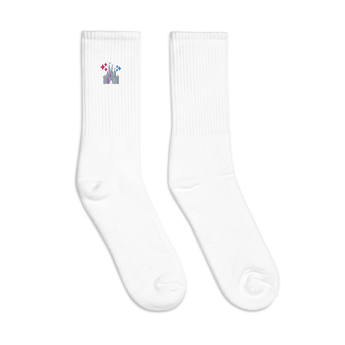 Disney Castle Embroidered Socks