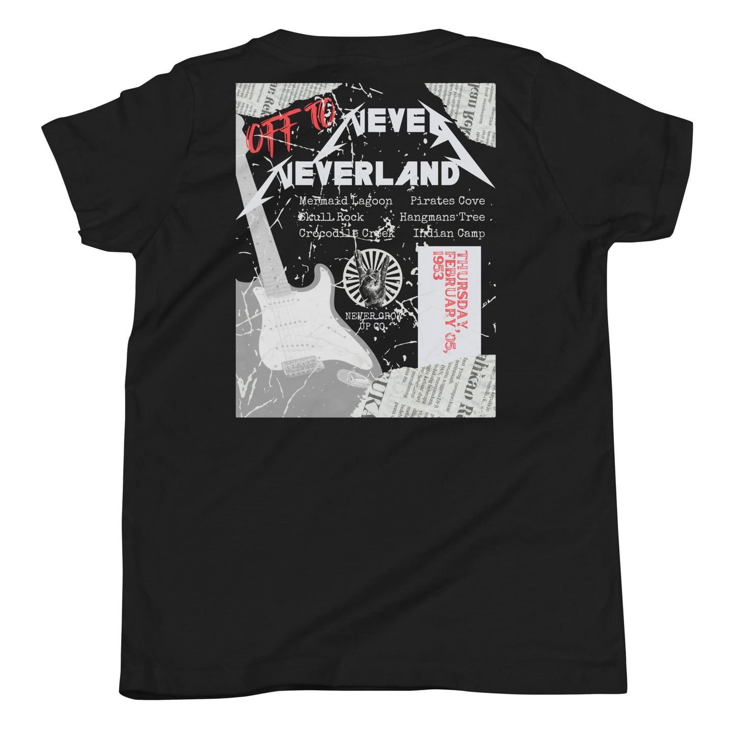 Peter Pan Rock Band Shirt | Comfort Colors Neverland Tee