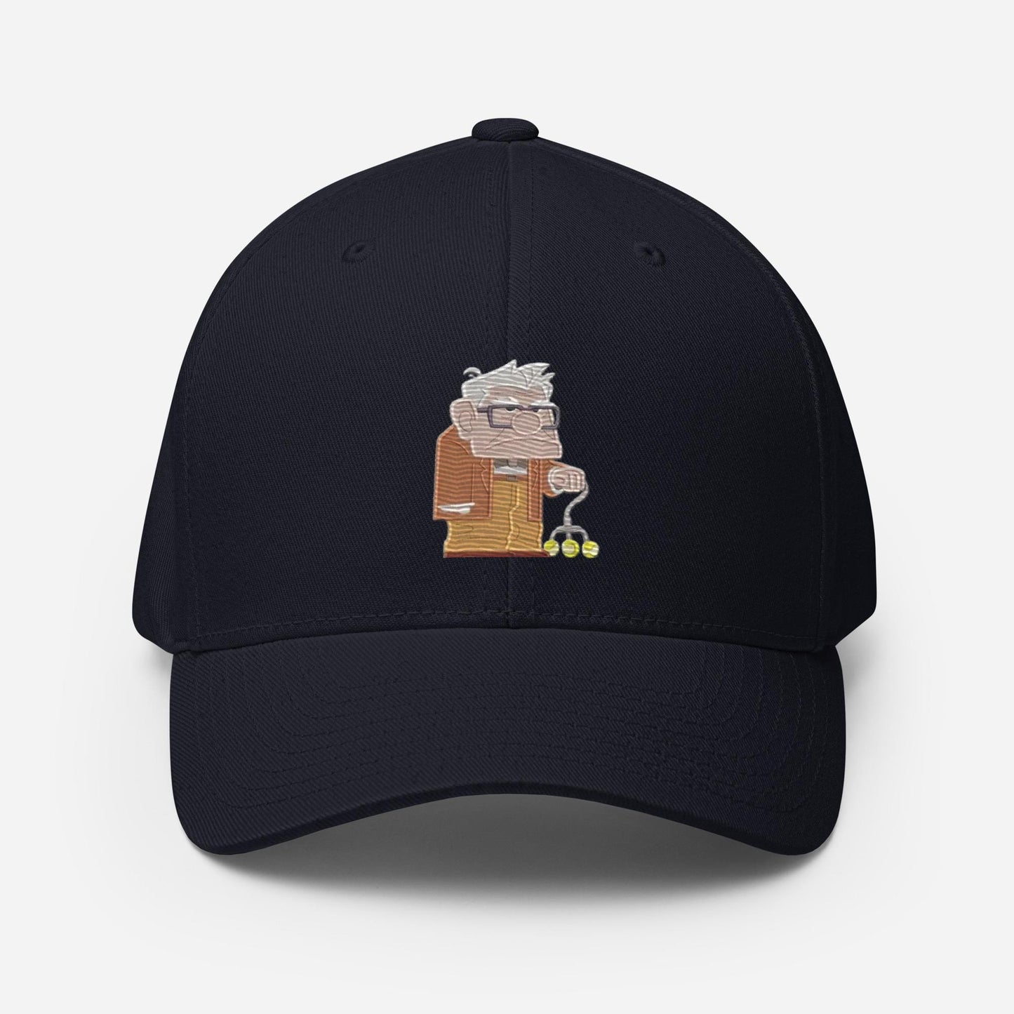 Disney Up Carl Embroidered Dad Hat, FlexFit Structured Twill Cap