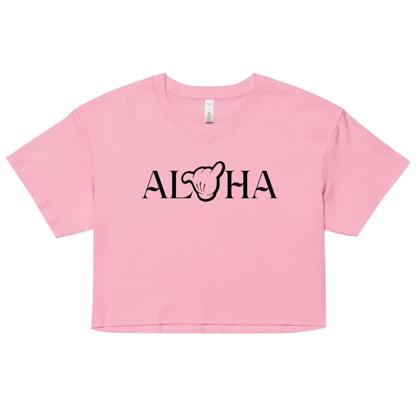 Disney Aulani Aloha Mickey Crop Shirt, Hang Loose Shaka
