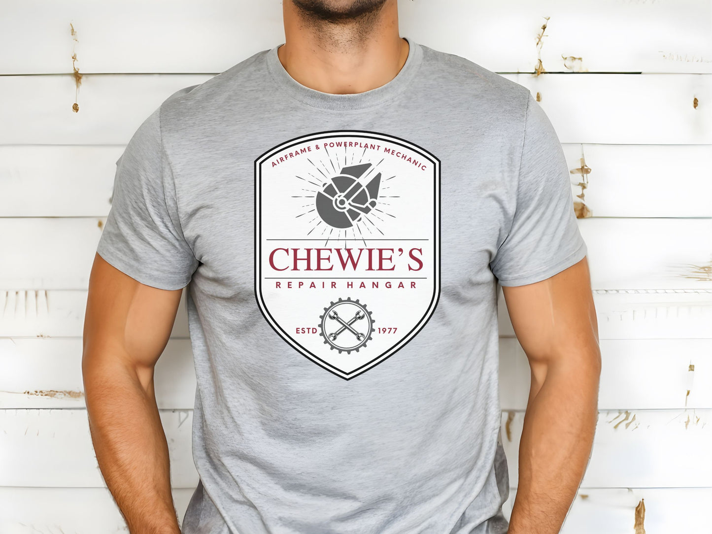 Chewie's Repair Hangar Shirt, Star Wars Disney Family Tee