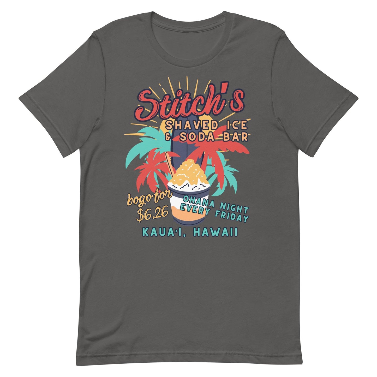 Stitch's Shaved Ice Bella Canvas Disney Shirt