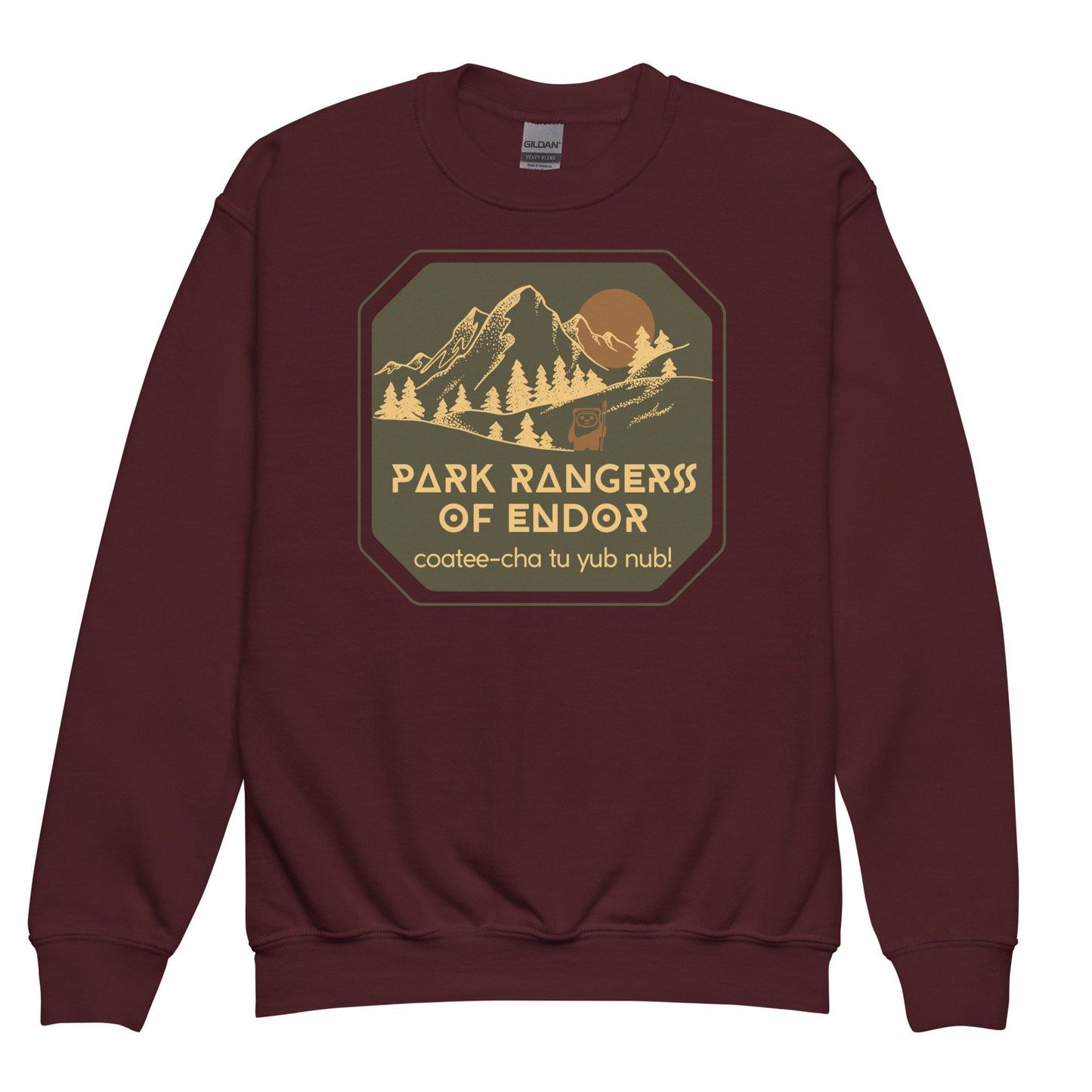 Park Rangers of Endor Youth Crewneck Sweatshirt, Subtle Disney Family Outfit