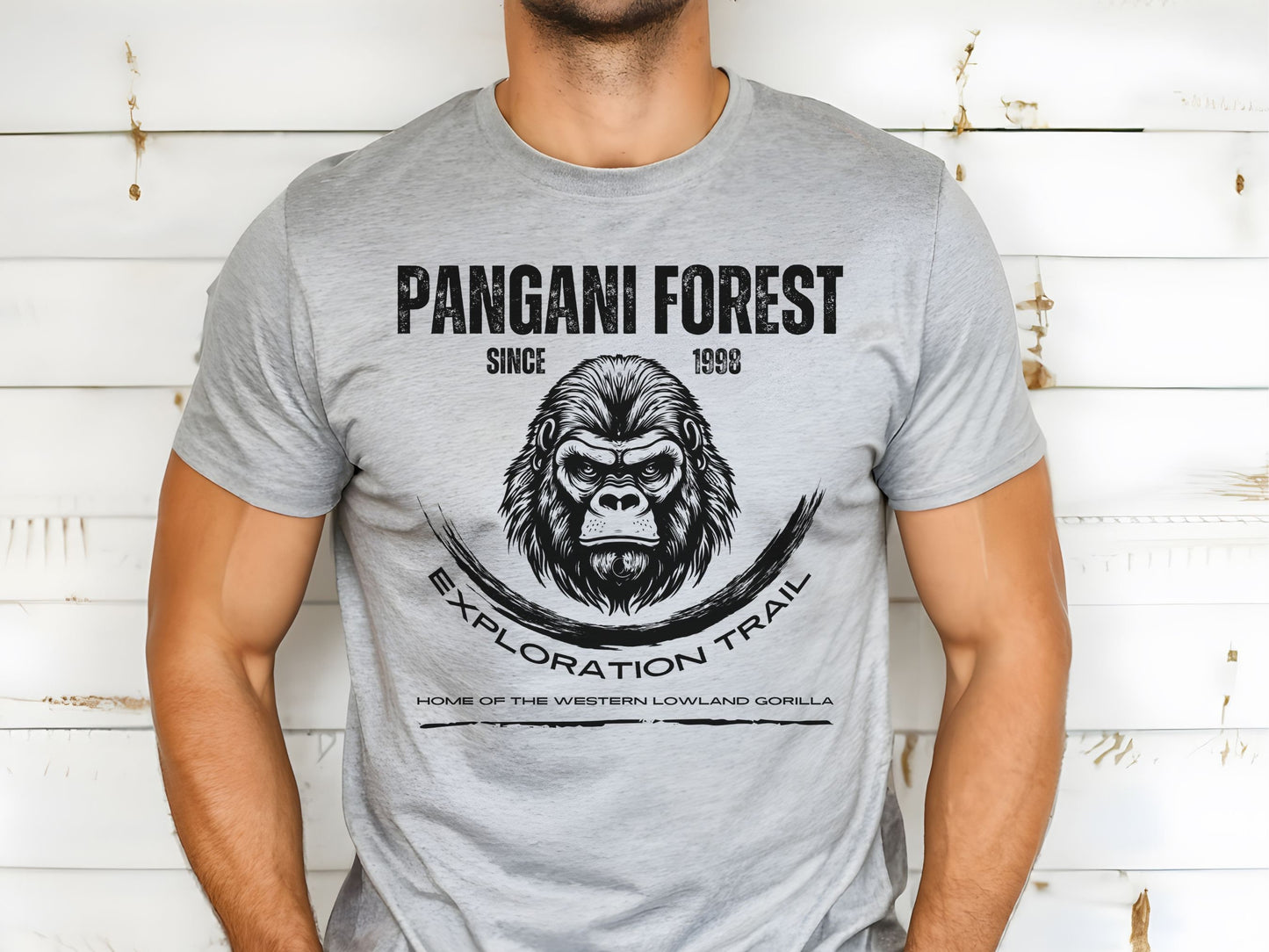 Pangani Forest Gorilla Falls Bella Canvas T-Shirt, Subtle Disney Family Matching