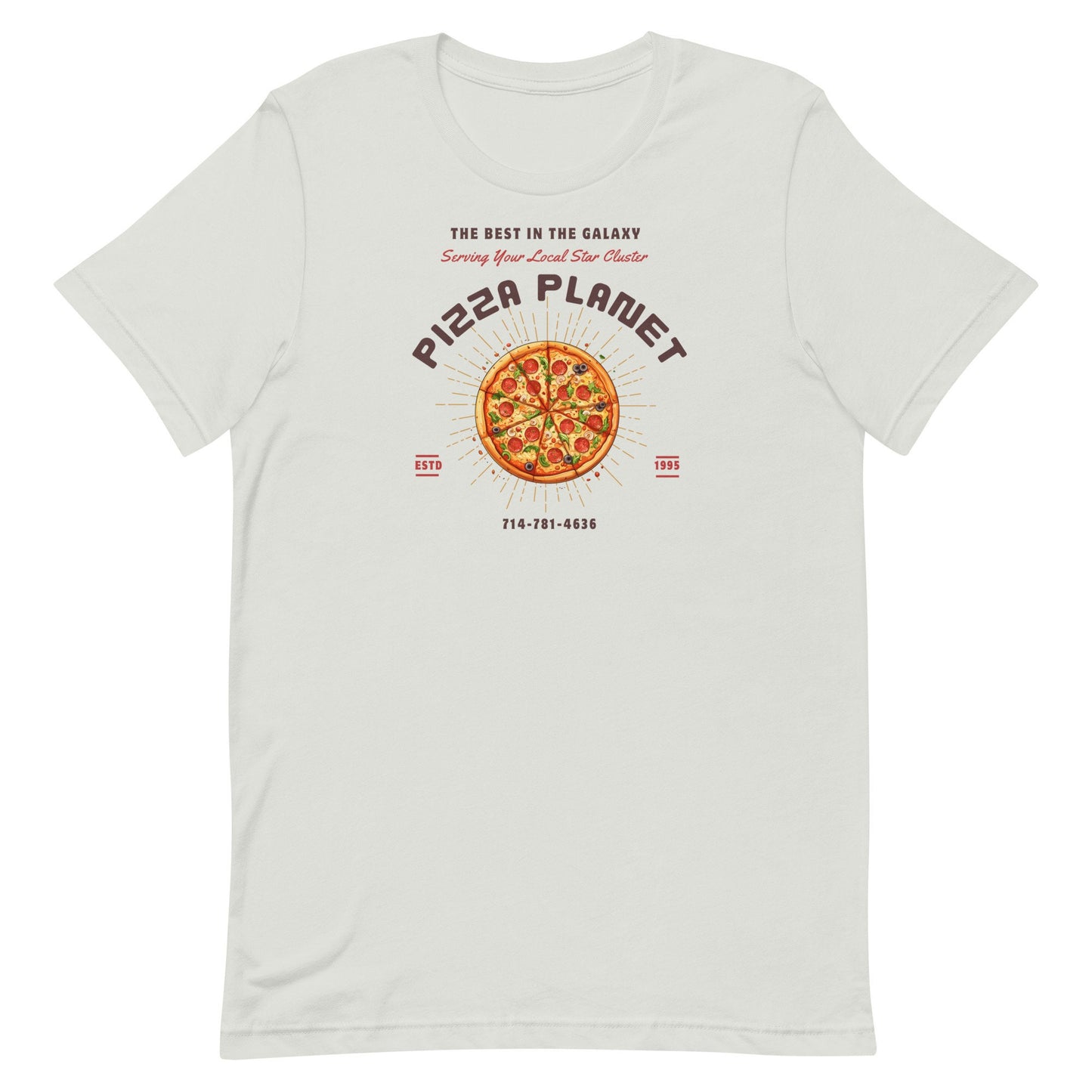 Pizza Planet Bella Canvas T-Shirt, Subtle Disney Dad Shirt