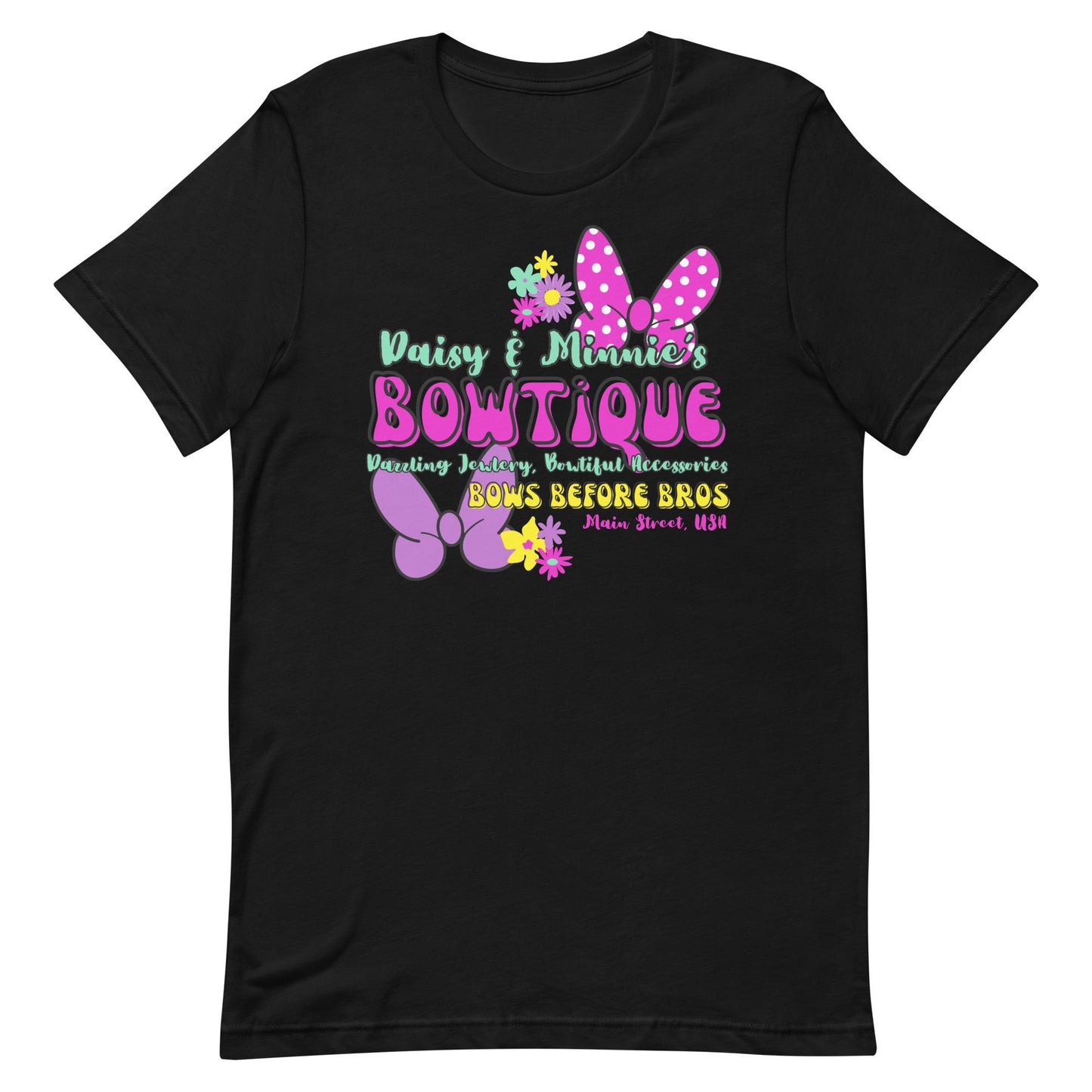 Minnie and Daisy Bowtique Shirt, Disneyland Inspired Girls Tee