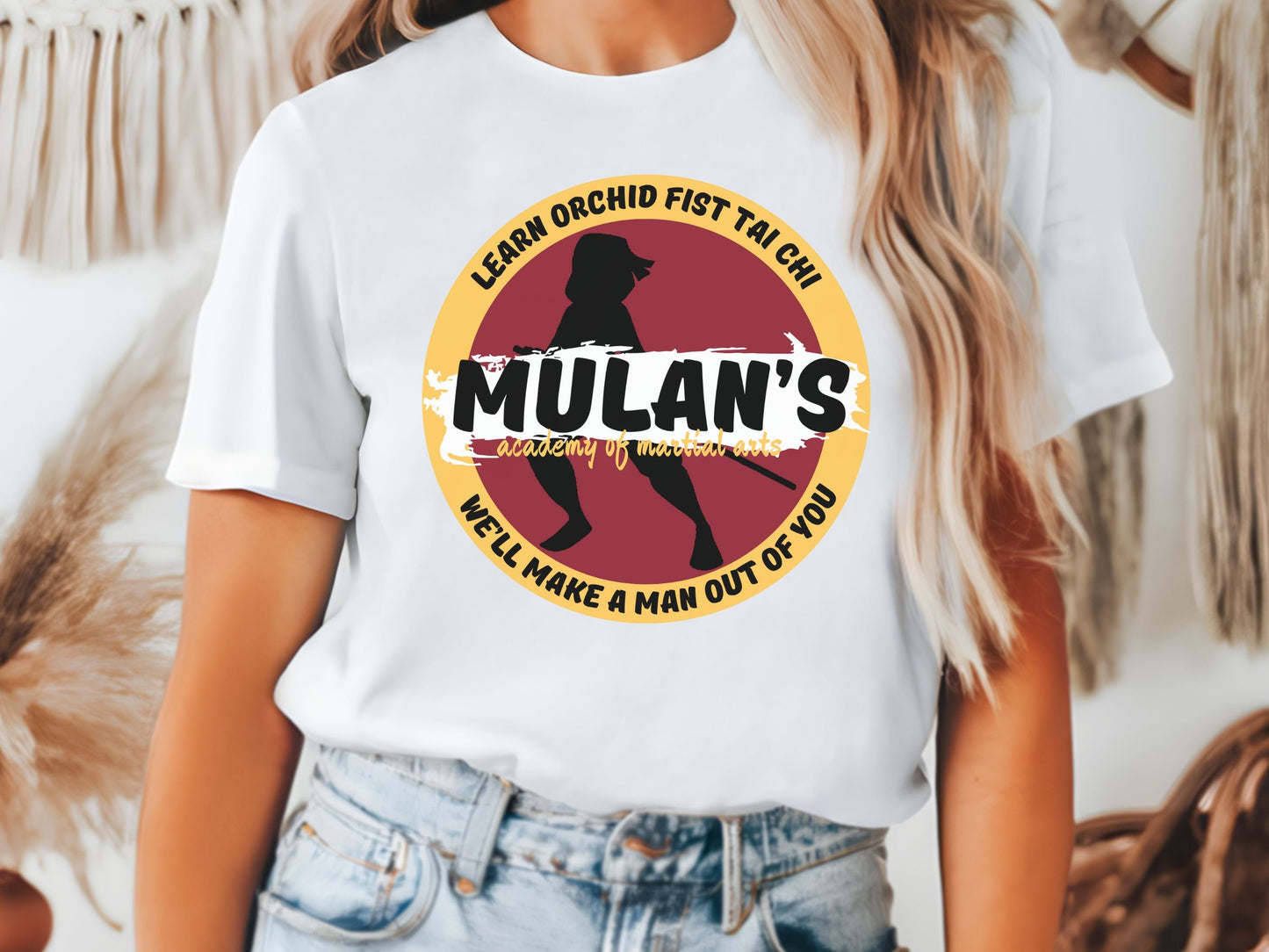 Mulan Martial Arts Bella Canvas T-Shirt, Subtle Disney Family Shirt