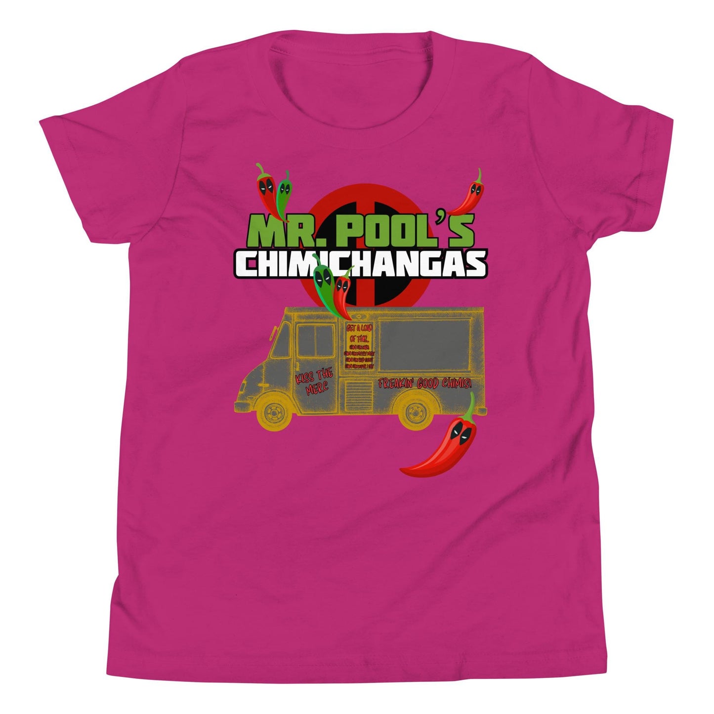 Mr. Pool's Chimis Deadpool Bella Canvas Youth T-Shirt