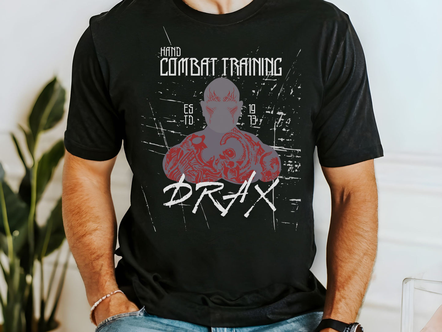 Drax Hand Combat Training Bella Canvas Guardians Shirt