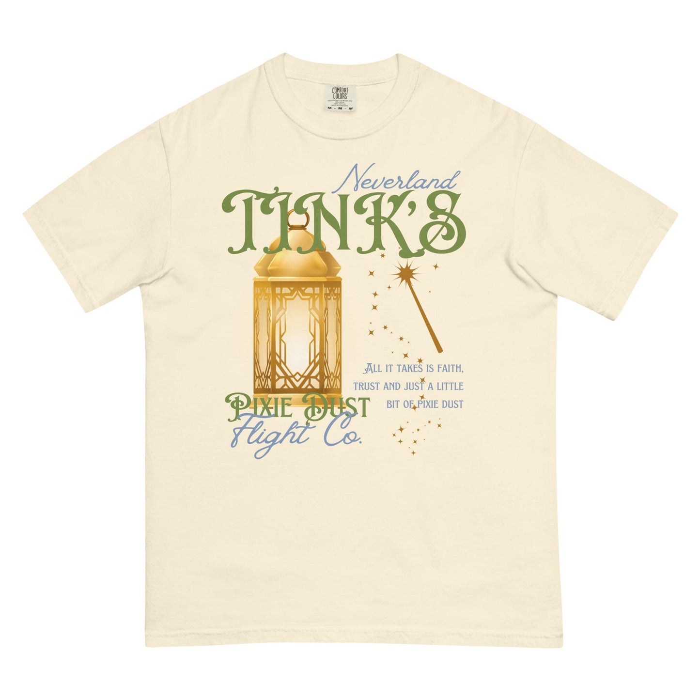 Tinkerbell Inspired Comfort Colors Shirt, Disney Peter Pan Family Matching Tee
