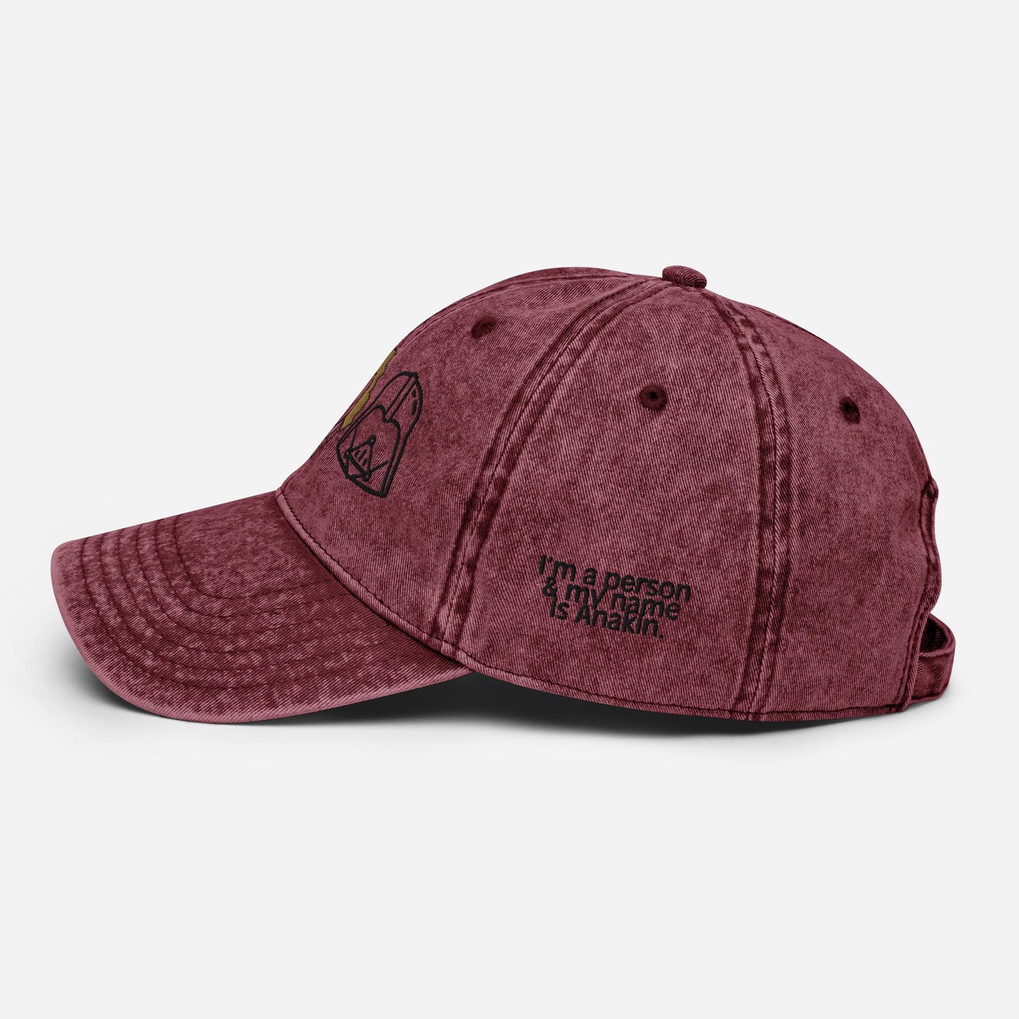 Anakin Skywalker Hat: Star Wars Embroidered Twill Dad Cap