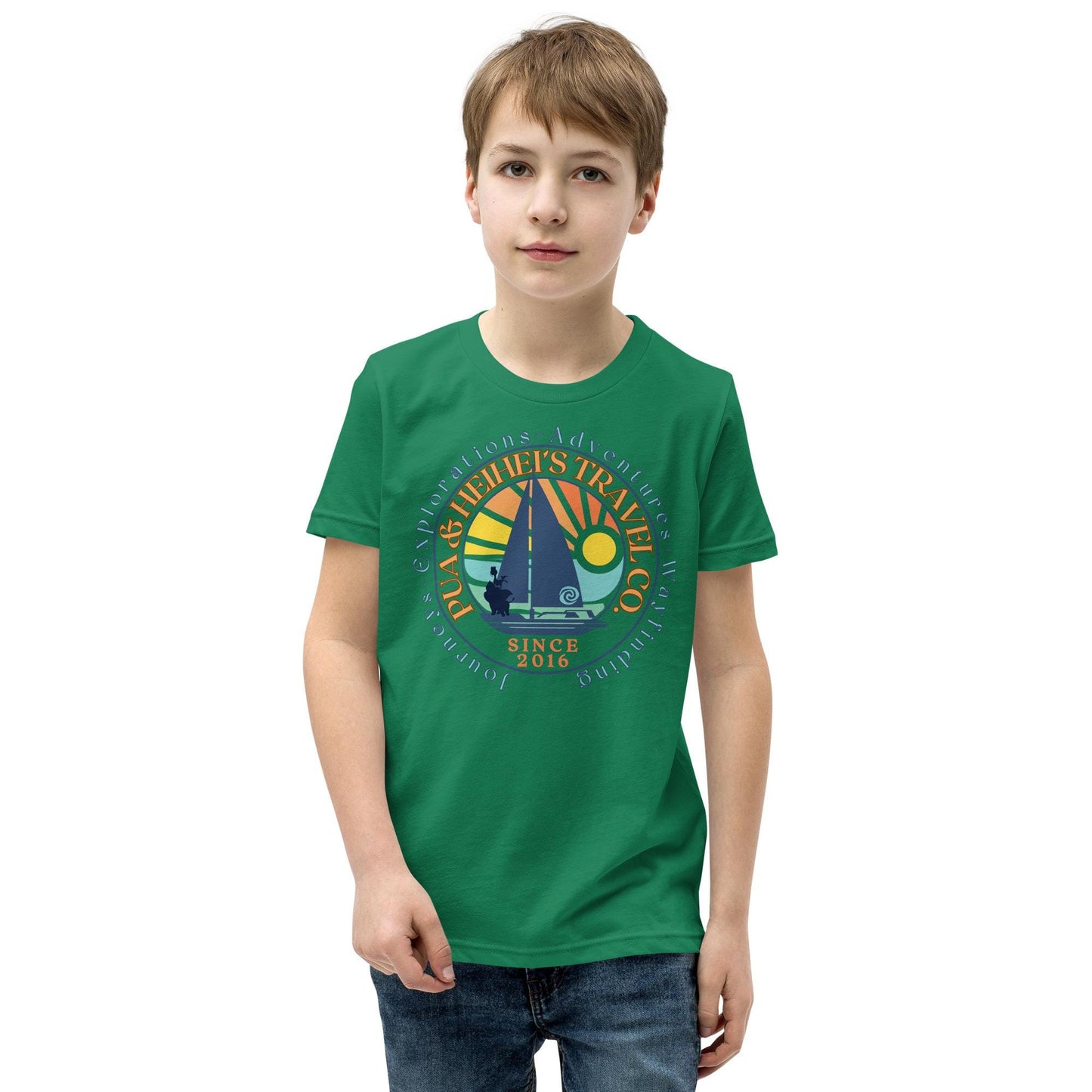 Pua and Heihei's Travel Co Youth Shirt, Disney Moana Inspired