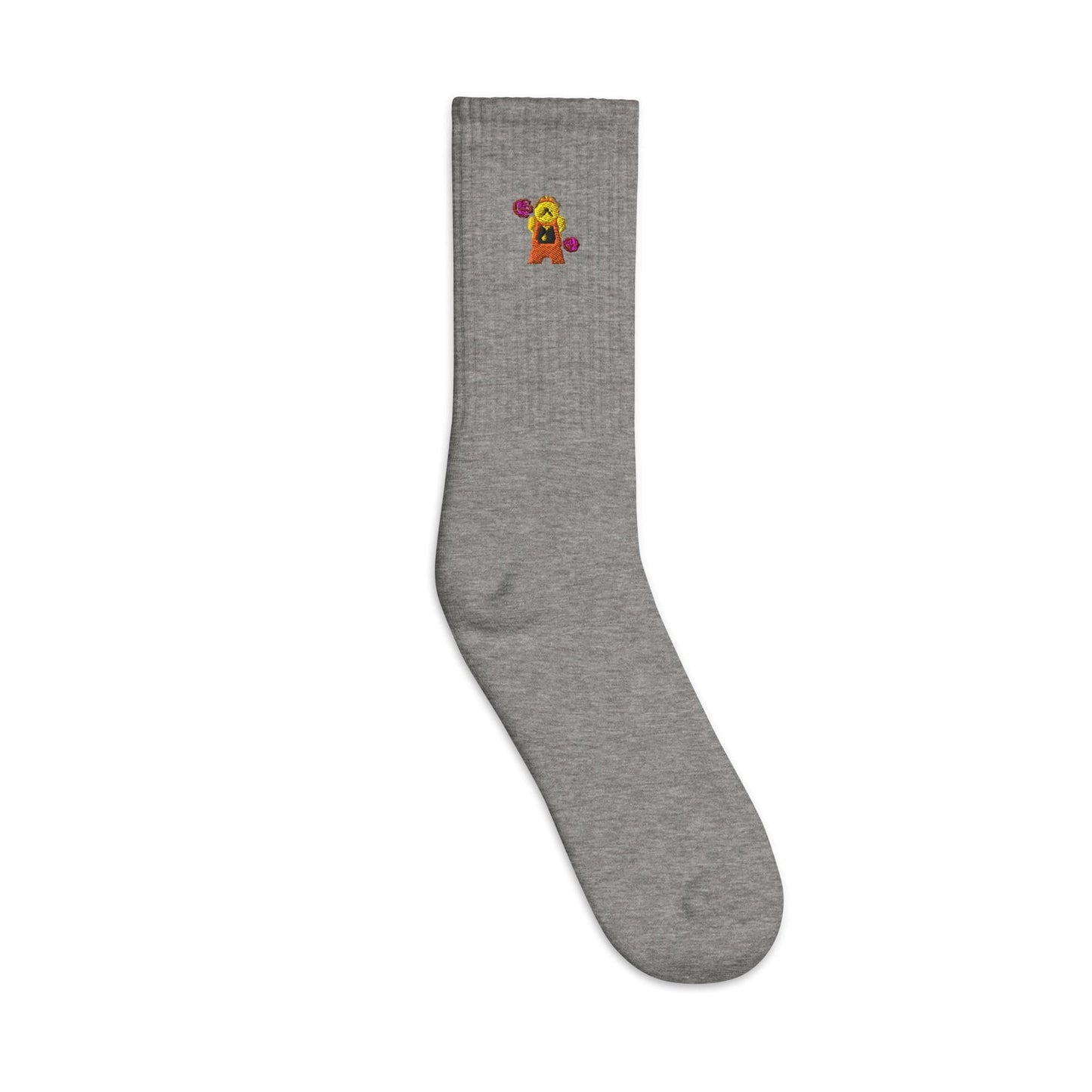 Cogsworth Embroidered Socks, Beauty and the Beast Disney Crew Socks