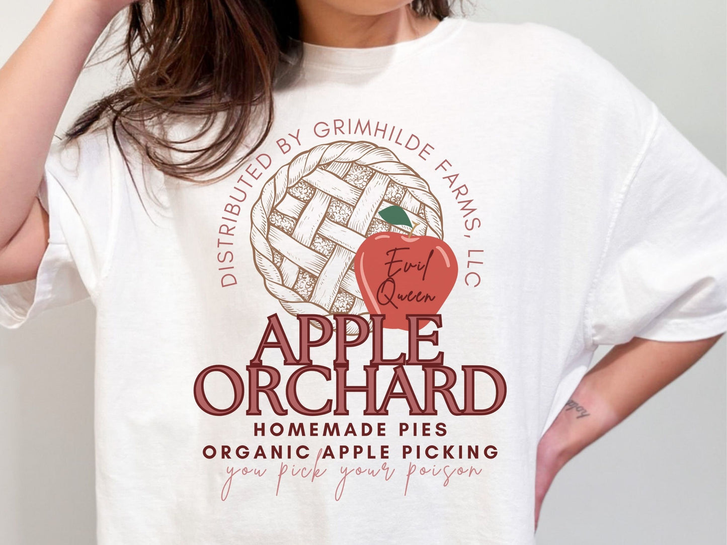 Evil Queen Apple Orchard Tee, Comfort Colors Disney Shirt