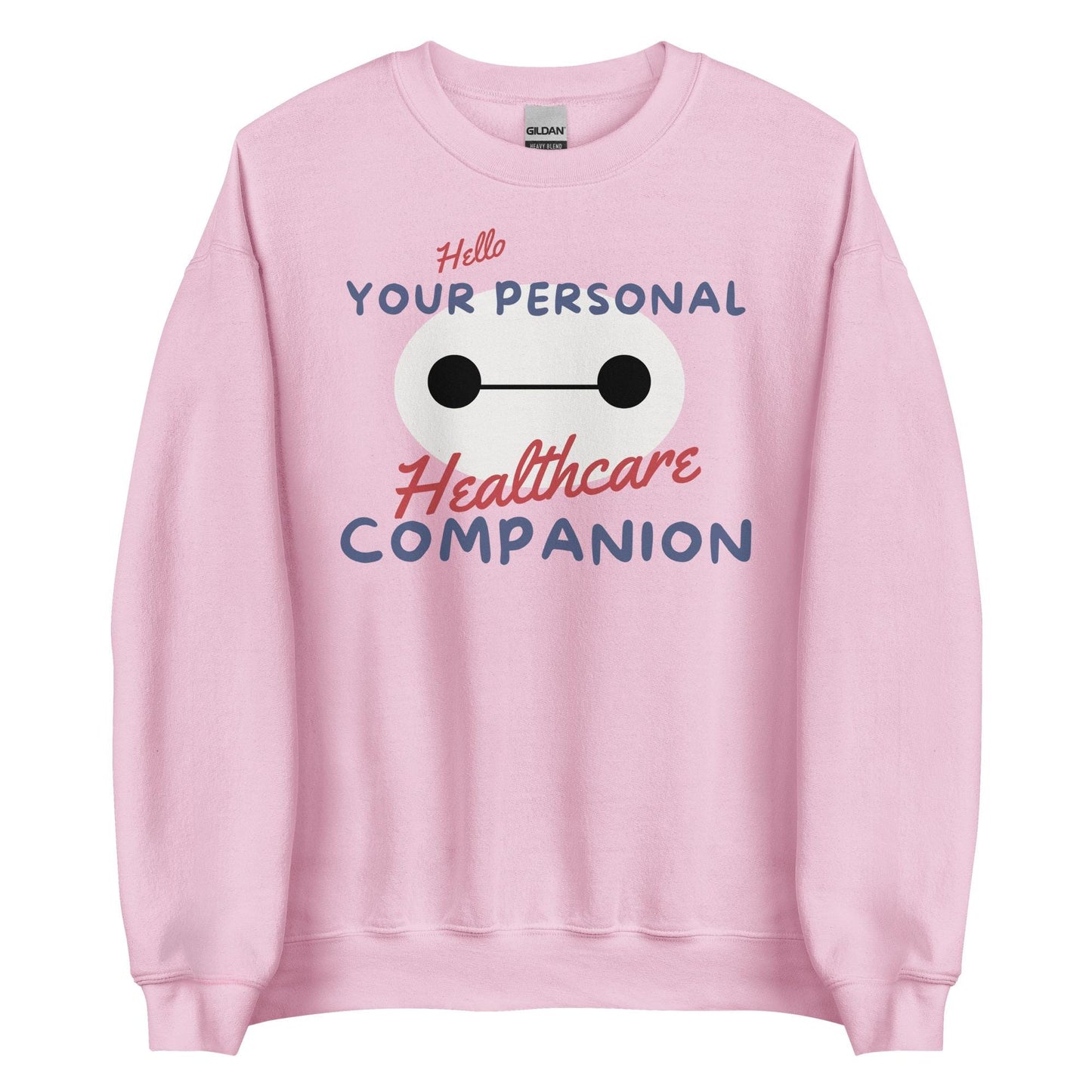 Baymax, Personal Healthcare Companion, Theme Park Sweatshirt, Unisex Crew Neck, Disneyland Shirt