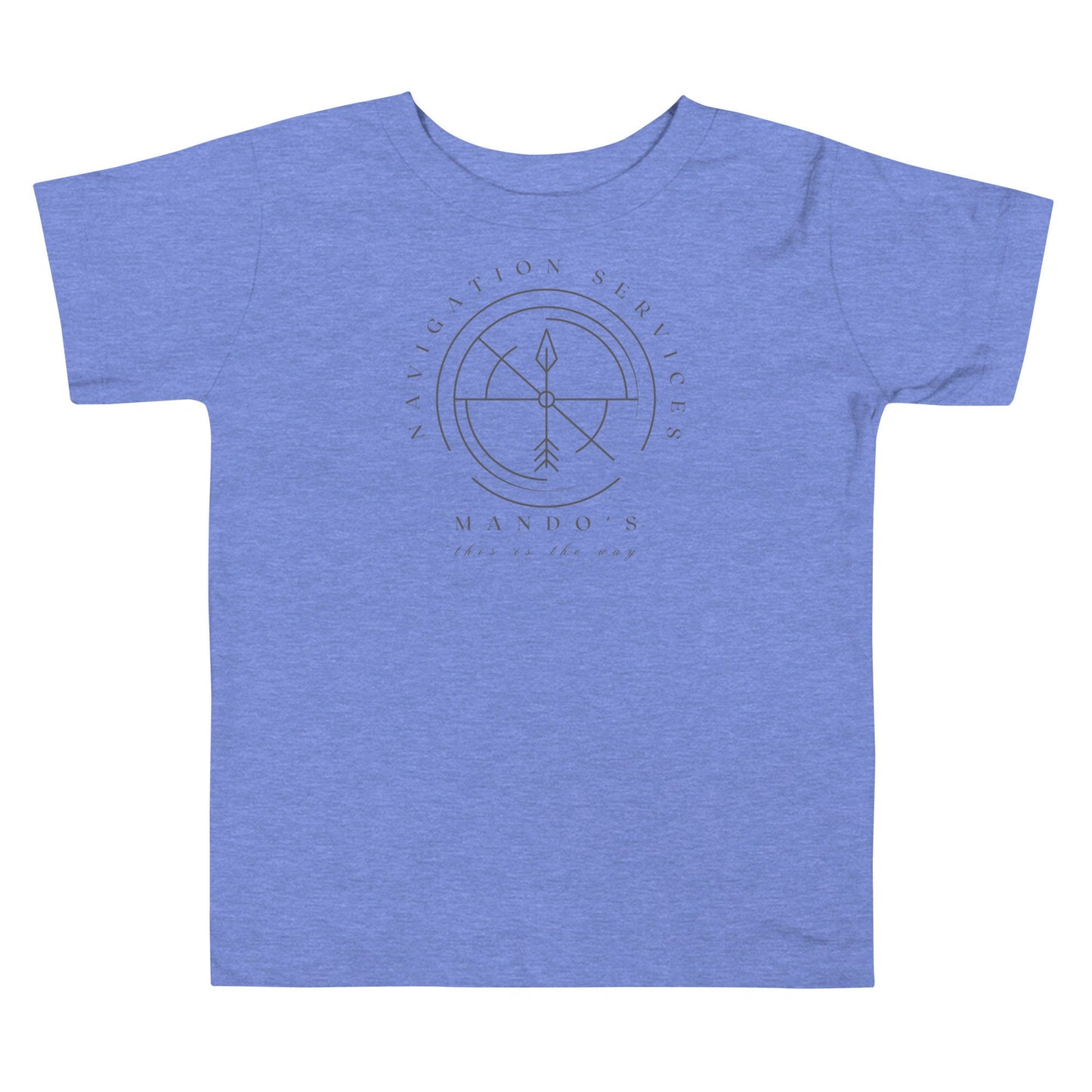 Mando's Navigation Services,  Bella Canvas Toddler Short Sleeve T-Shirt, Subtle Disney Matching Family Shirts