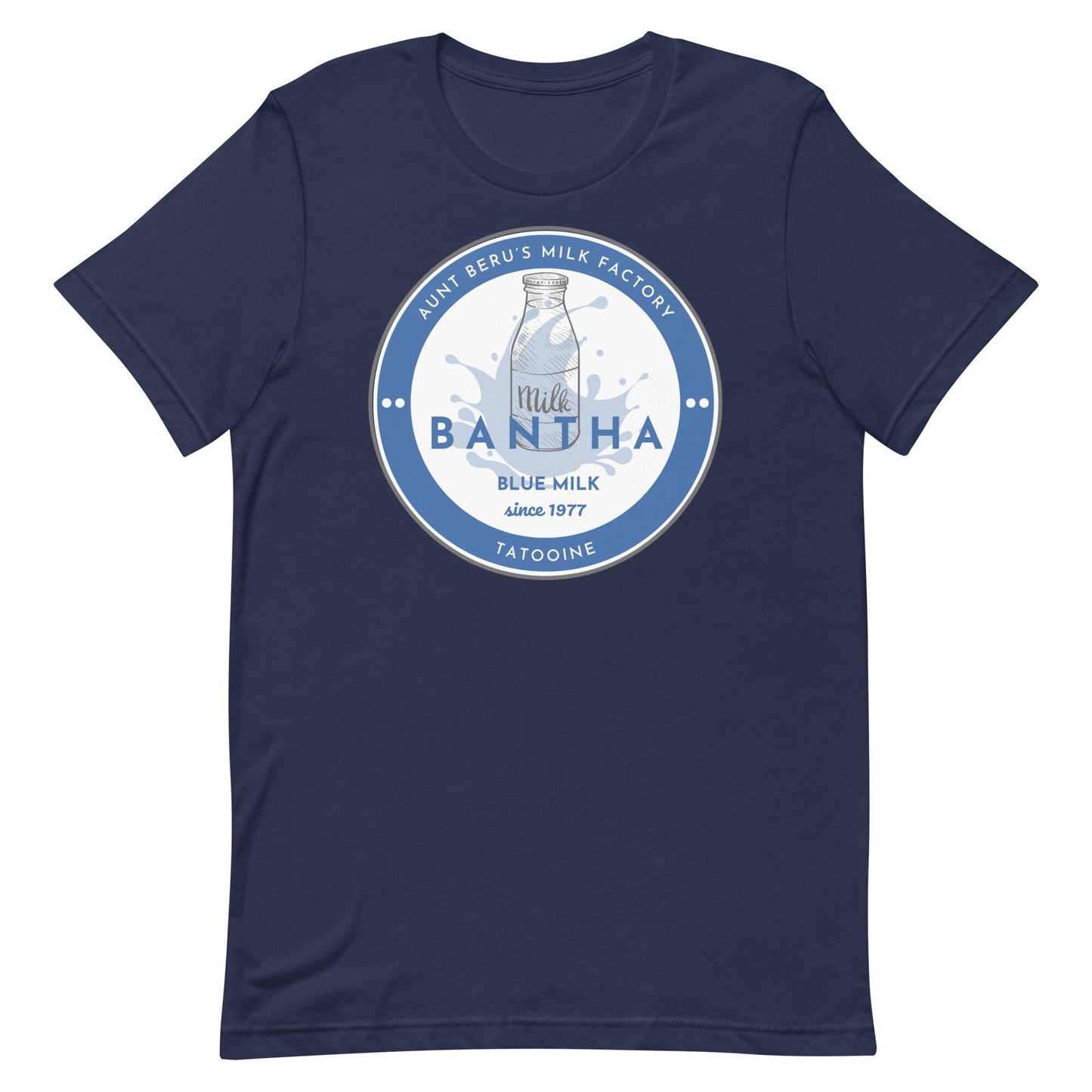 Blue Bantha Milk Bella Canvas T-Shirt, Subtle Disney Family Tee