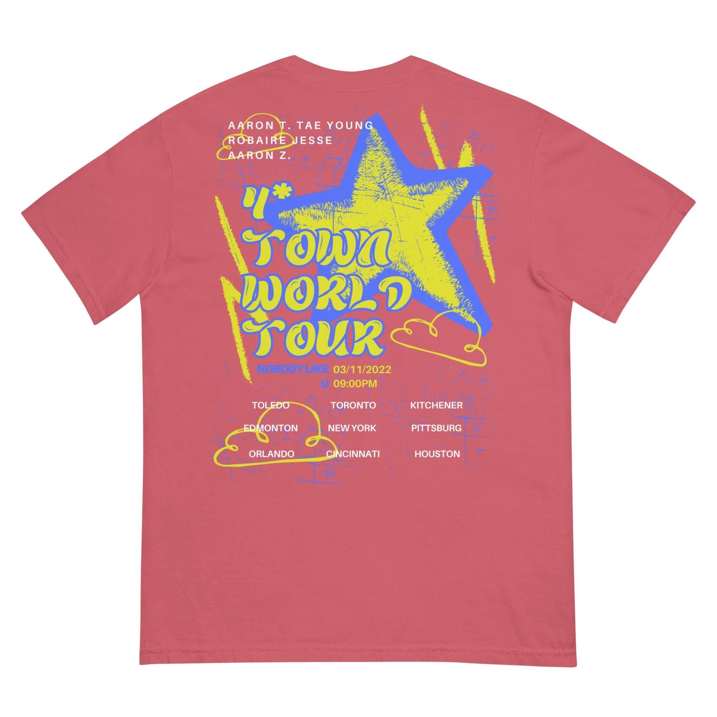 4 Town Turning Red Subtle Disney Adult Comfort Colors Shirt