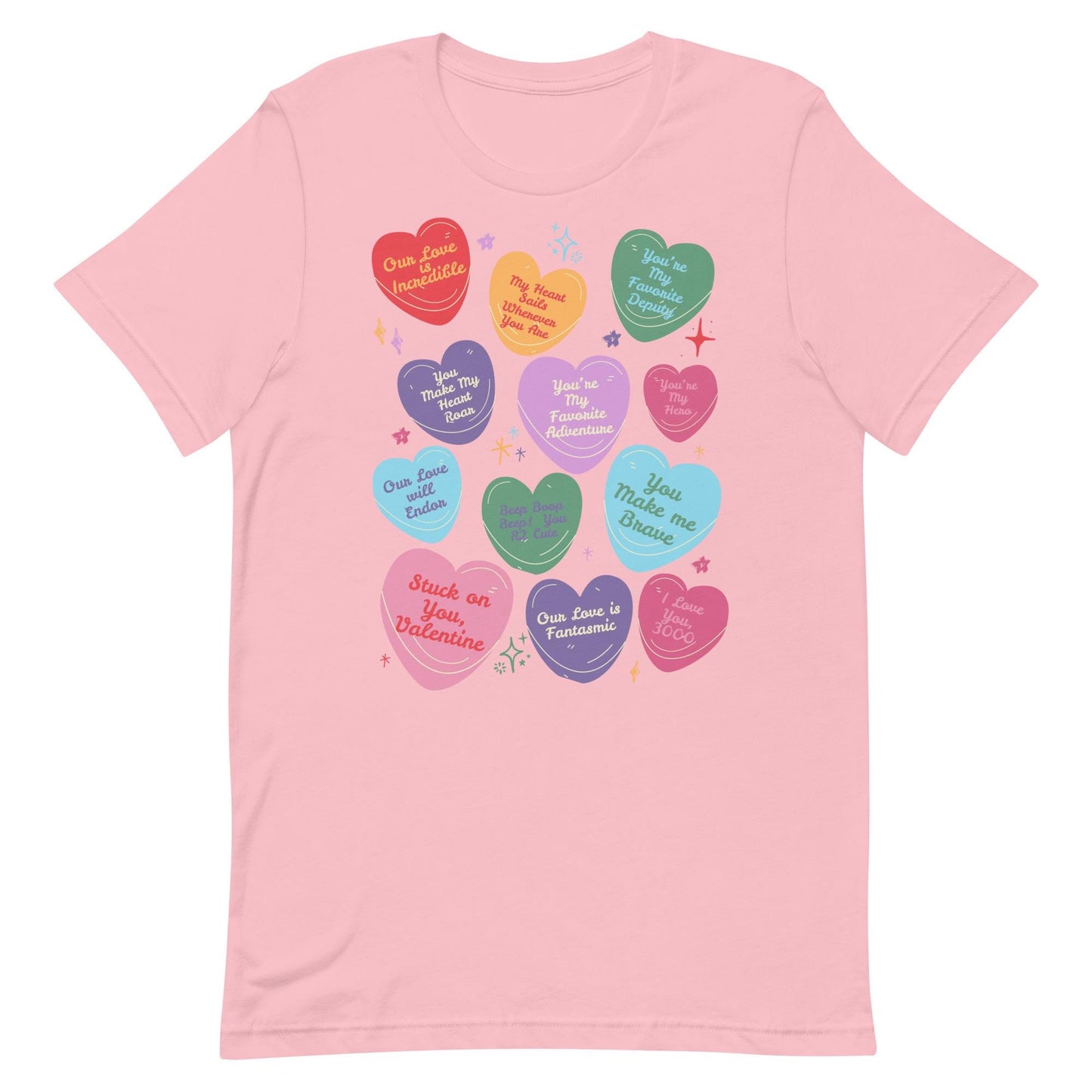 Subtle Disney-Inspired Valentine’s Day Shirt | Disney Conversation Hearts | Trendy Bella Canvas Shirt for Women