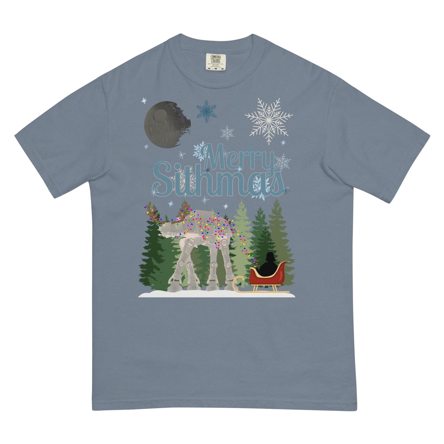 Merry Sithmas Star Wars Christmas T-Shirt - Comfort Colors Heavyweight Tee
