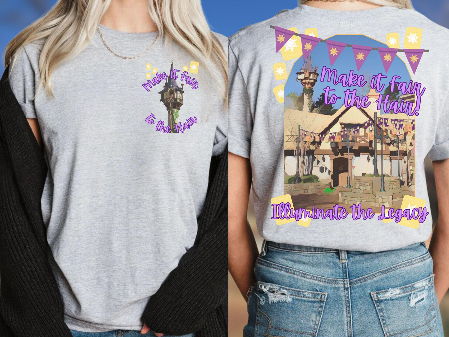 Tangled Inspired Bella Canvas Shirt, Funny WDW Bathroom Design