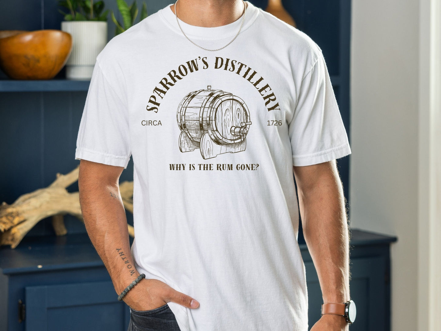 Sparrow's Distillery Shirt, Comfort Colors Disney Family Tee