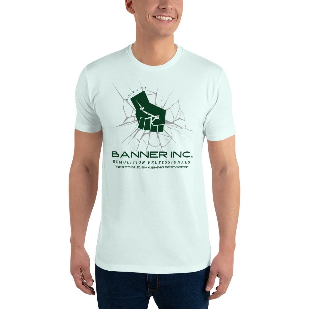 Banner Inc. Hulk T-Shirt – Subtle Avengers Men's Disney Tee