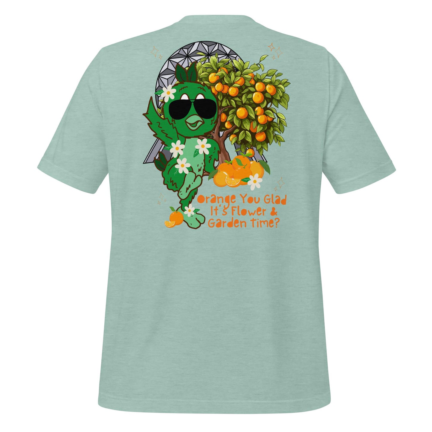 Orange Bird EPCOT Flower Garden Shirt, Disney Topiary Tee
