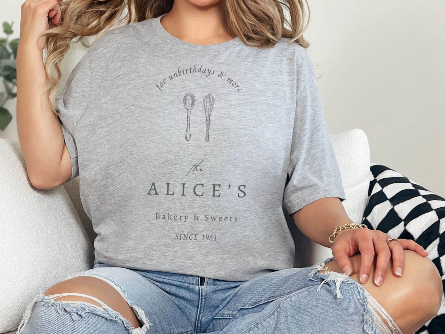Alice's Bakery Bella Canvas T-Shirt, Subtle Disney Family Matching Shirt