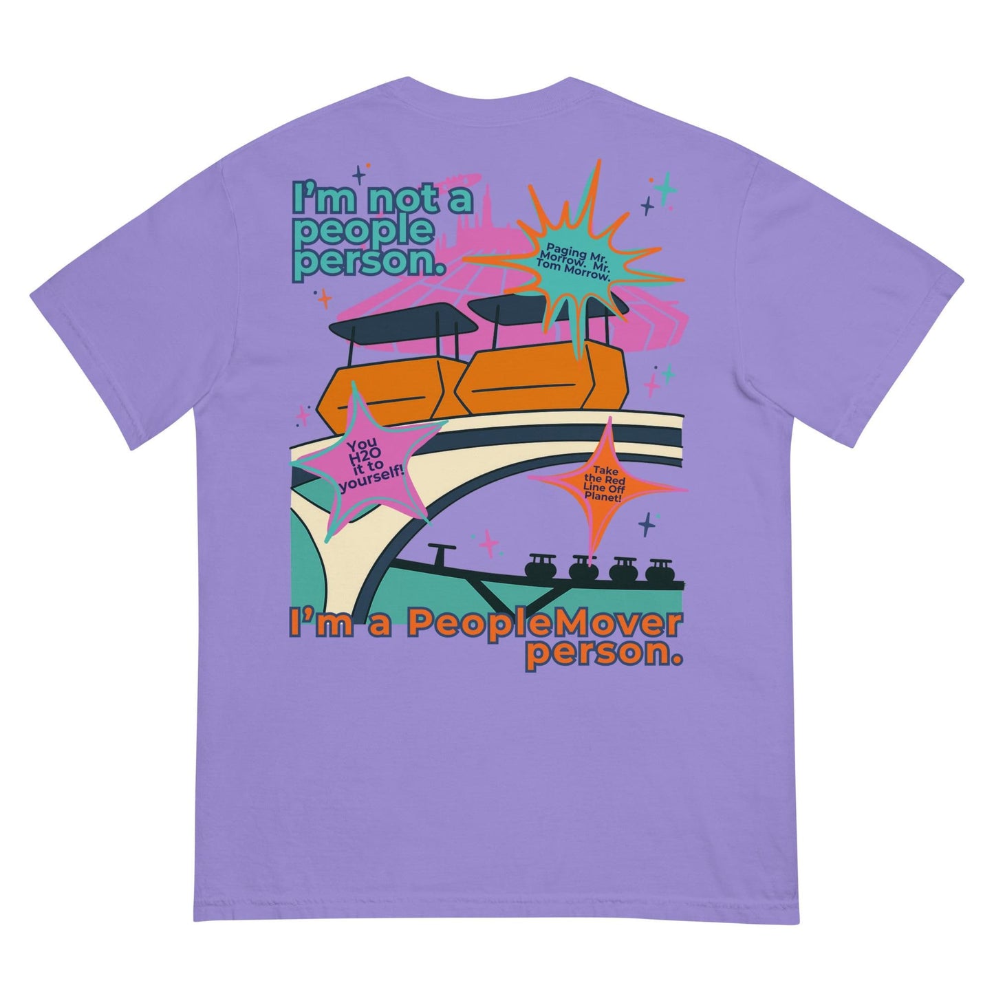 Tomorrowland PeopleMover Comfort Colors Shirt, Retro Disney Tee