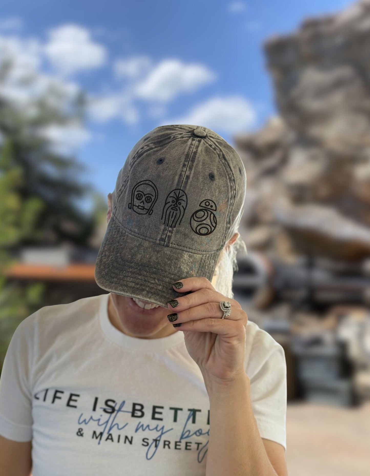 Star Wars Icon Hat: C3PO, Chewbacca & BB8 - Vintage Style