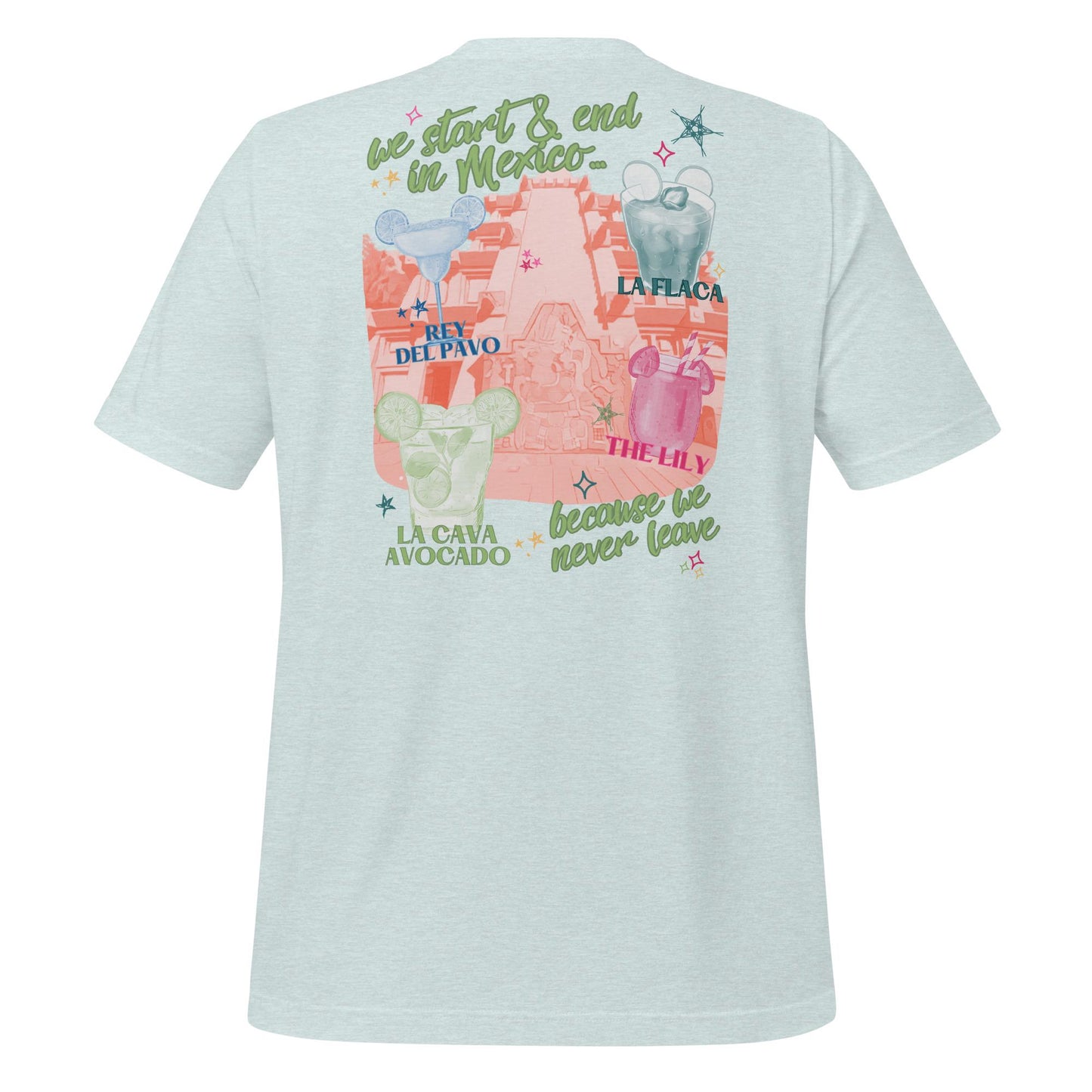 Mexico EPCOT Girls Trip Shirt: La Cava Avocado, Bella Canvas Tee