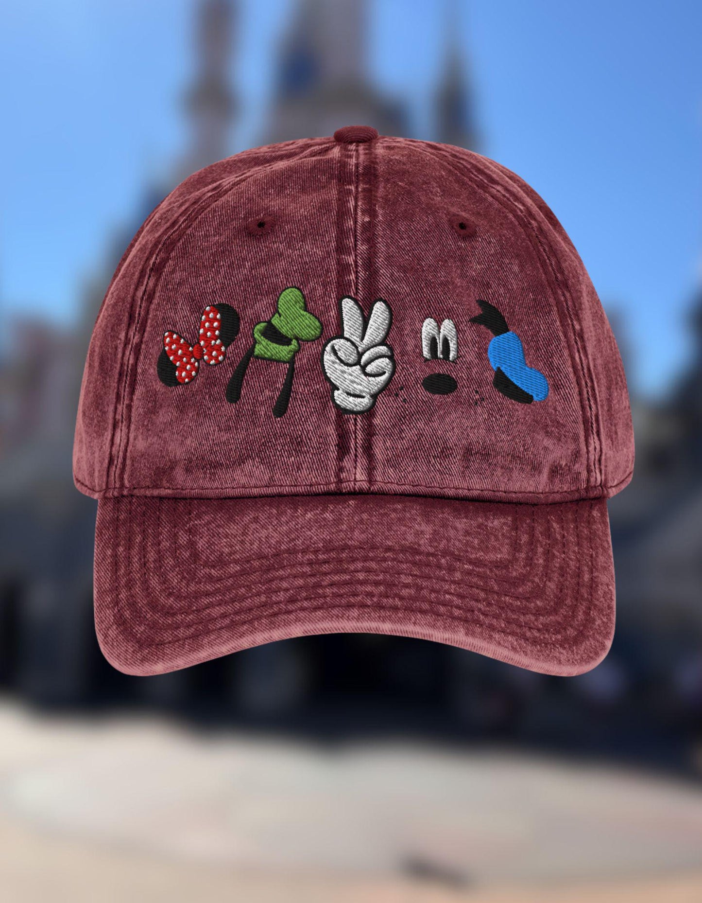 Fab 5 Icon Dad Hat: Vintage Disneyland Embroidered Cap