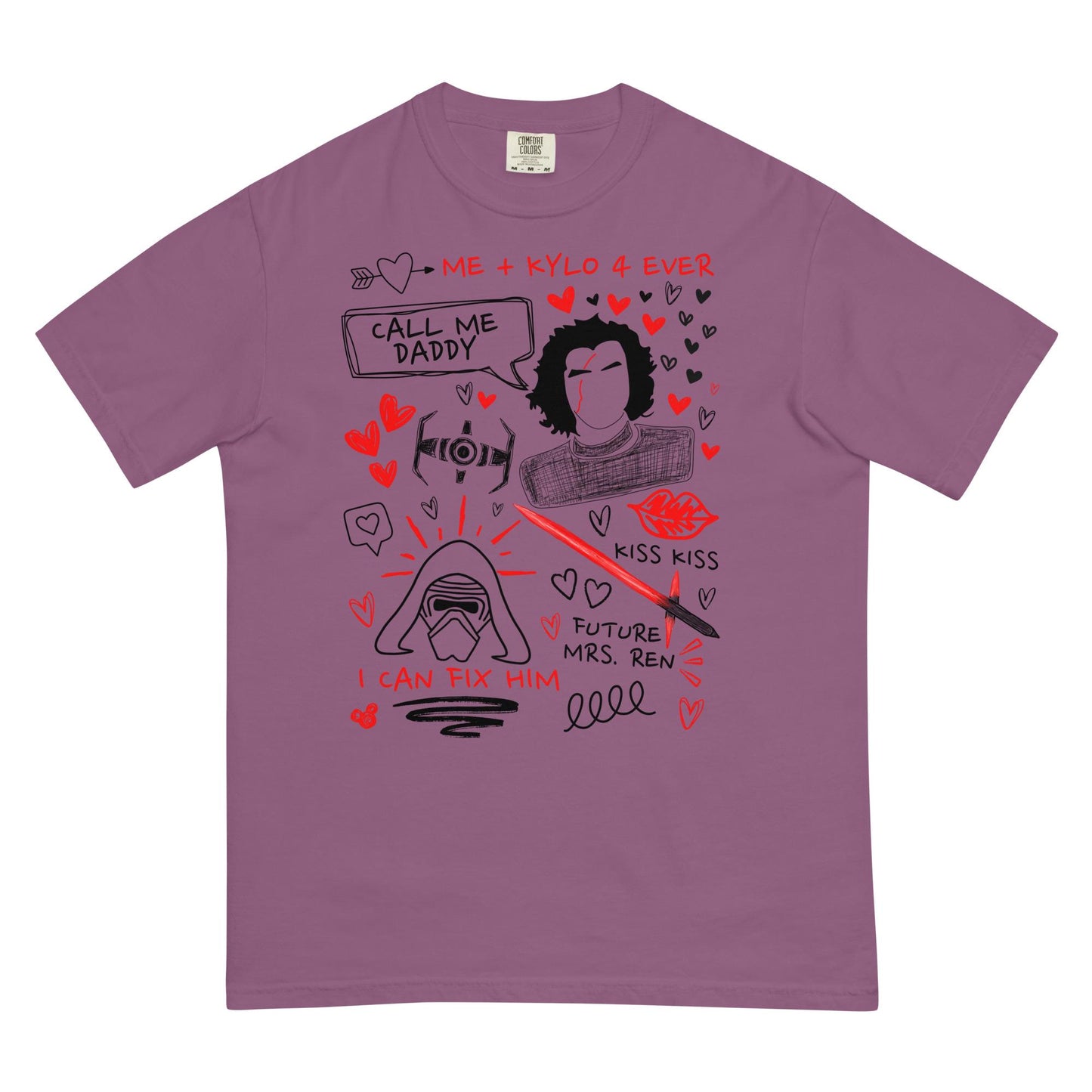 Kylo Ren Doodle Sketch Shirt: Star Wars Fan Tee