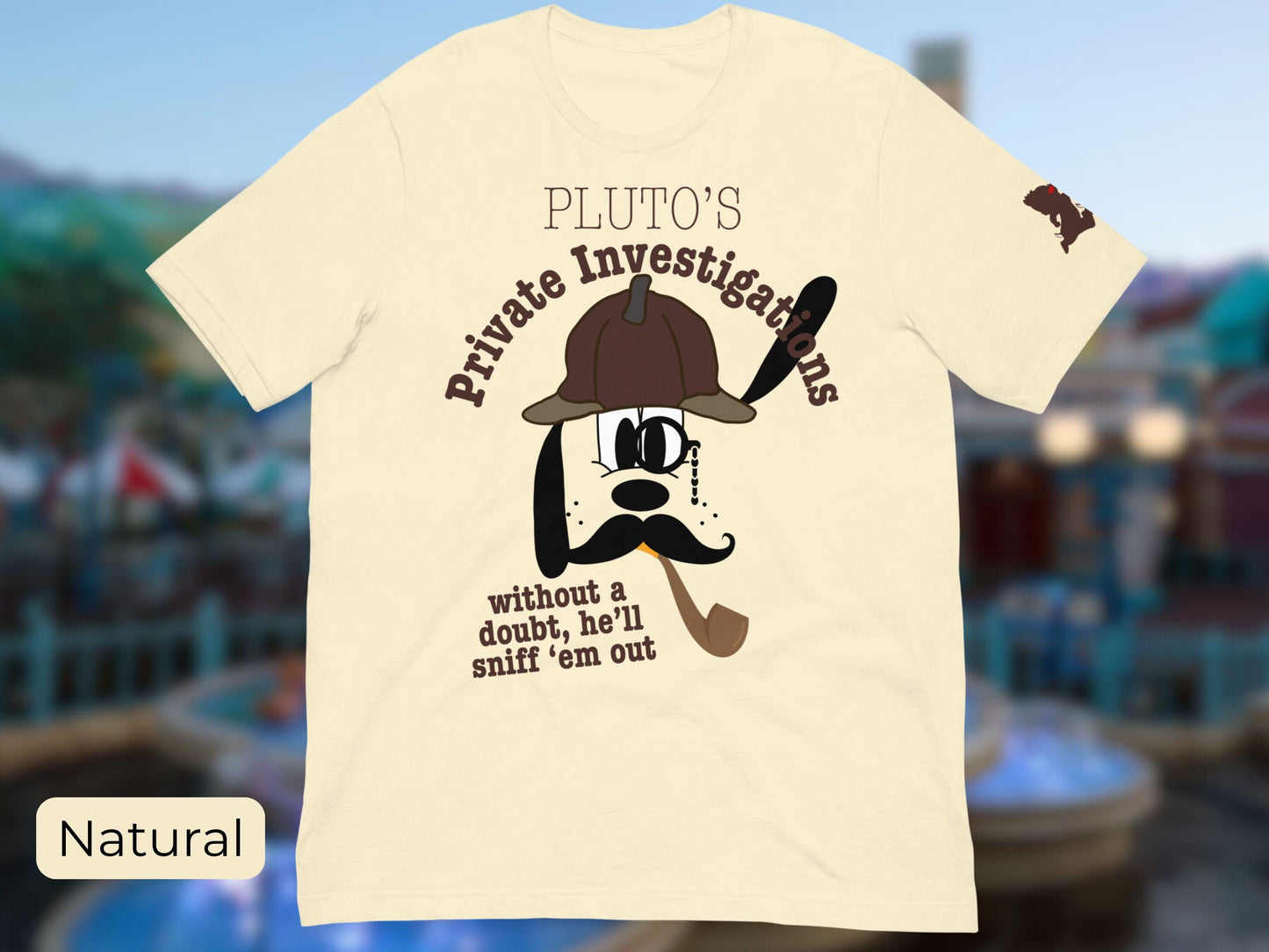 Pluto's Private Investigations T-Shirt, Subtle Disney Shirt