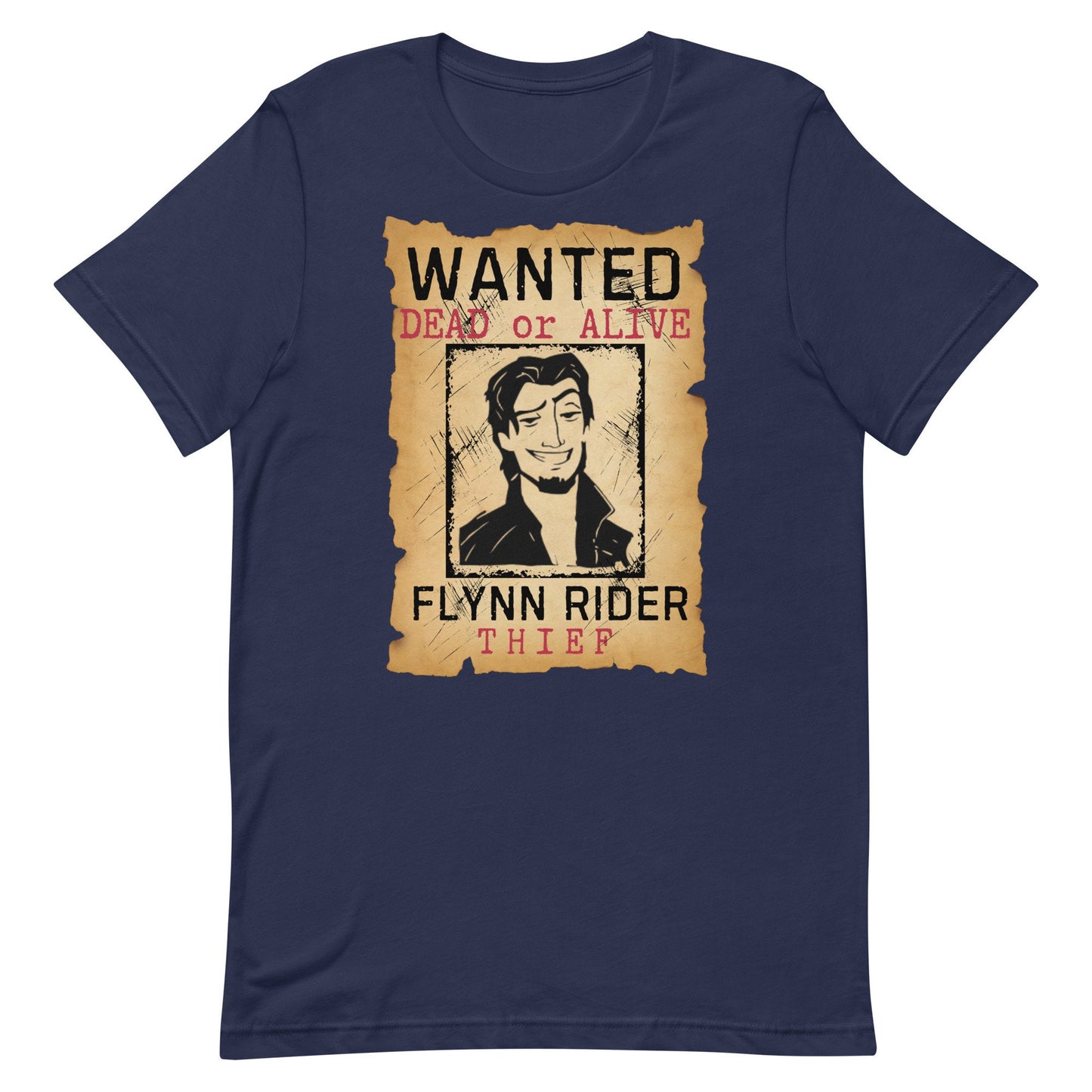 Wanted Flynn Rider Disney Shirt, Unisex Bella Canvas Tee