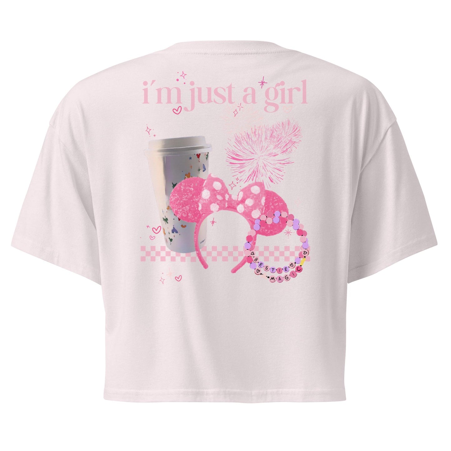 Disney Trip Crop Top, I'm Just A Girl, Soft Cotton Tee