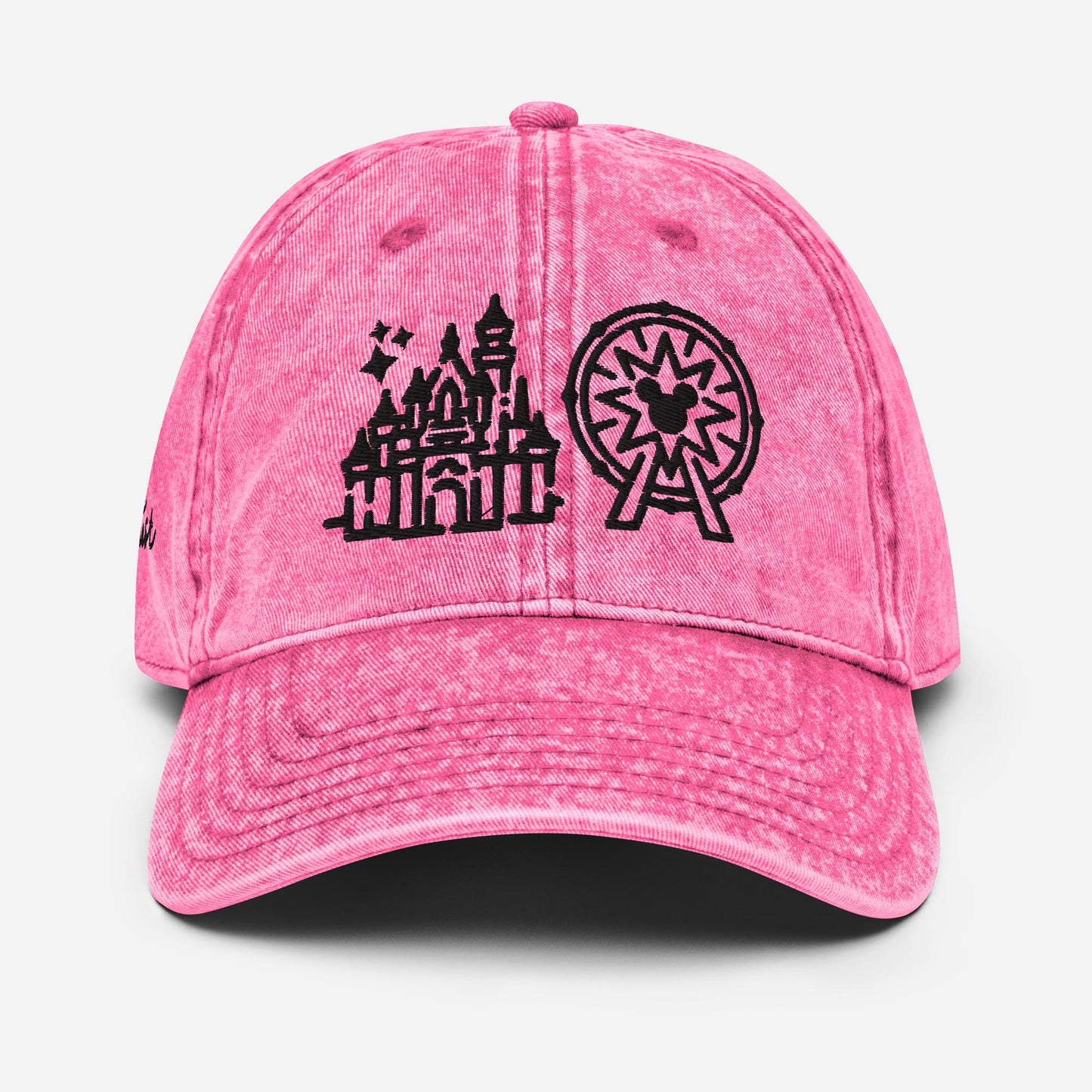 Disneyland Sketch Icon Dad Hat: Vintage Embroidered Cotton Twill